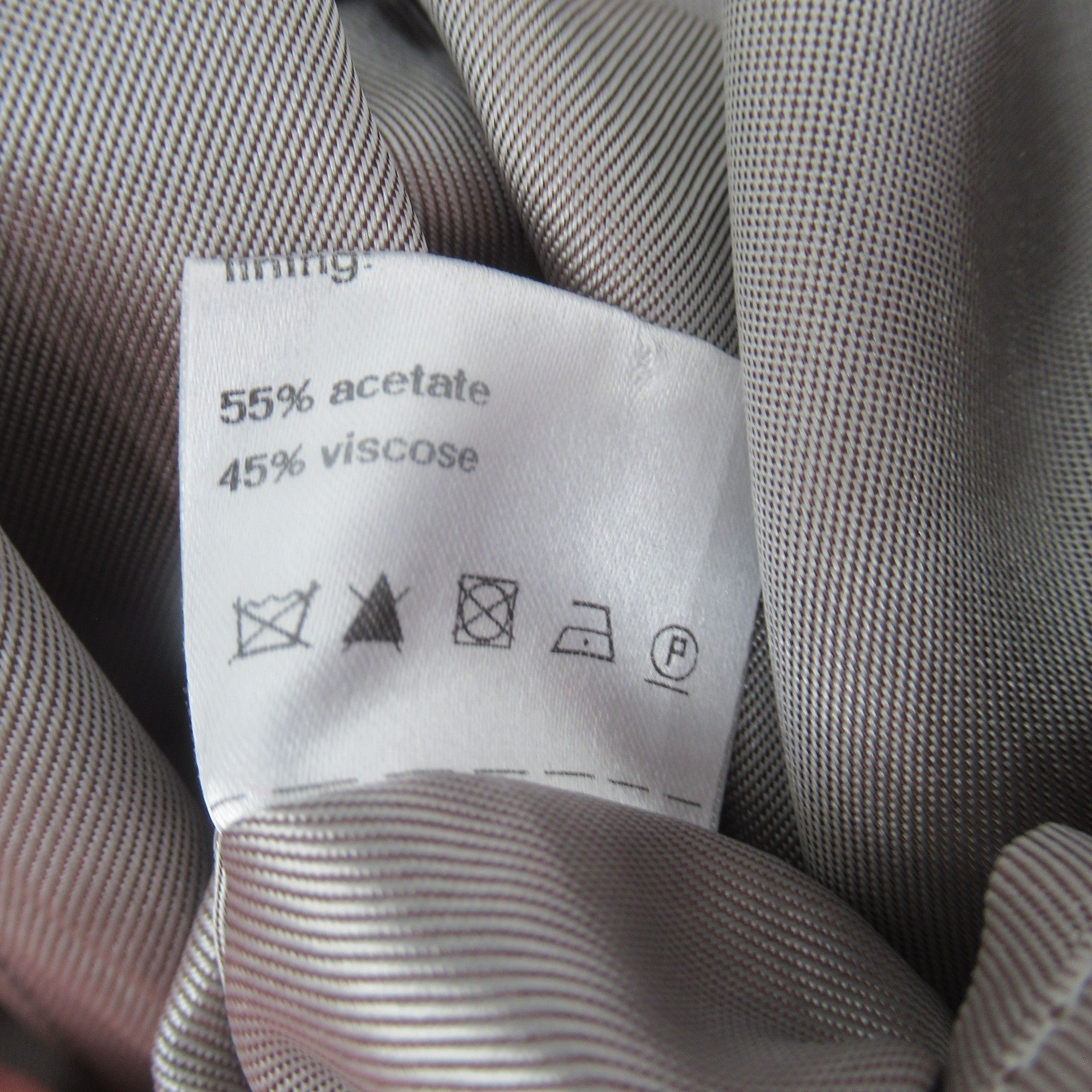 Care label image for  Artigiano UK 18 Red Double Breasted Overcoat Womenswear | Preloved 