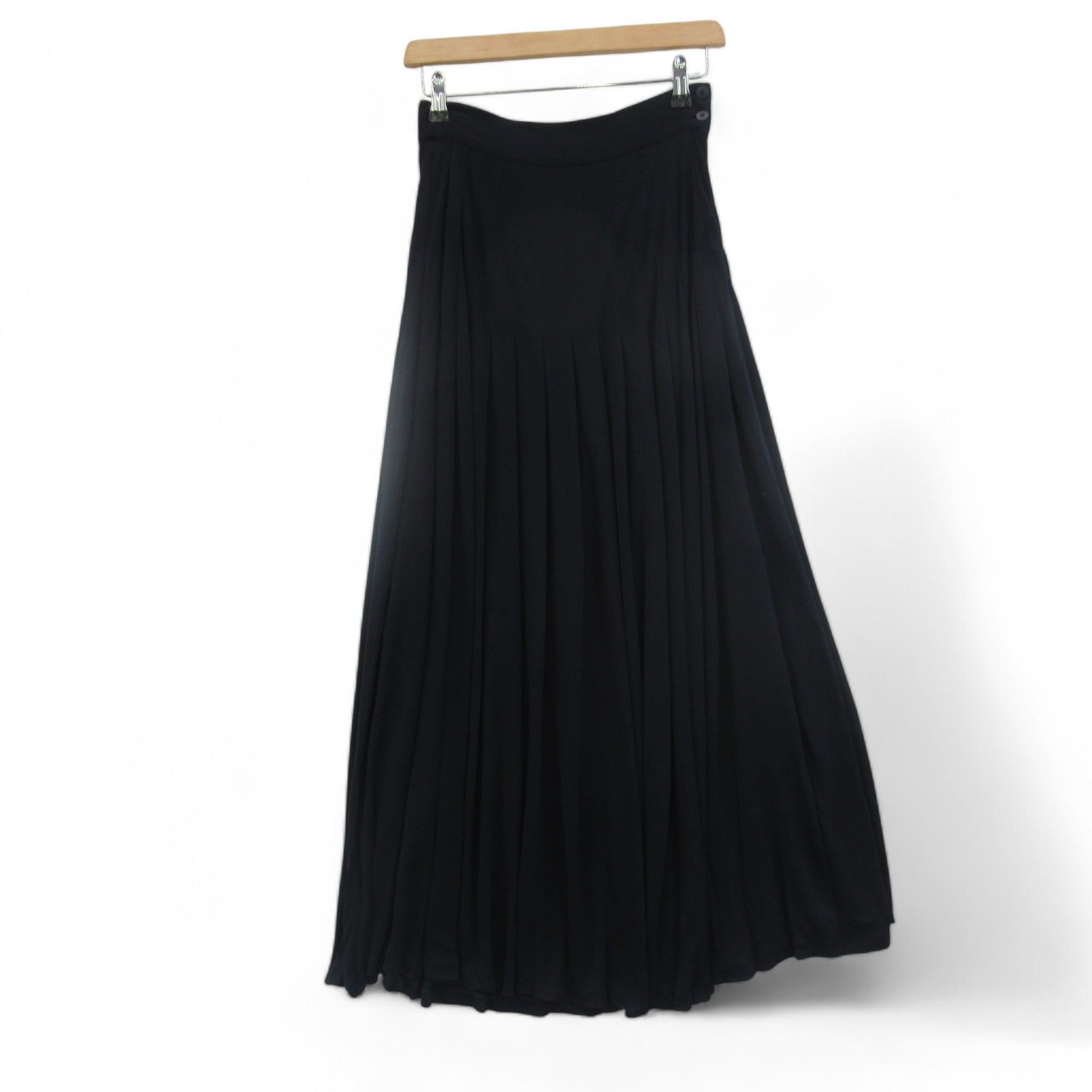 Front image for Georges Rech Paris UK 10 Navy Pleated Skirt Womenswear | Preloved 