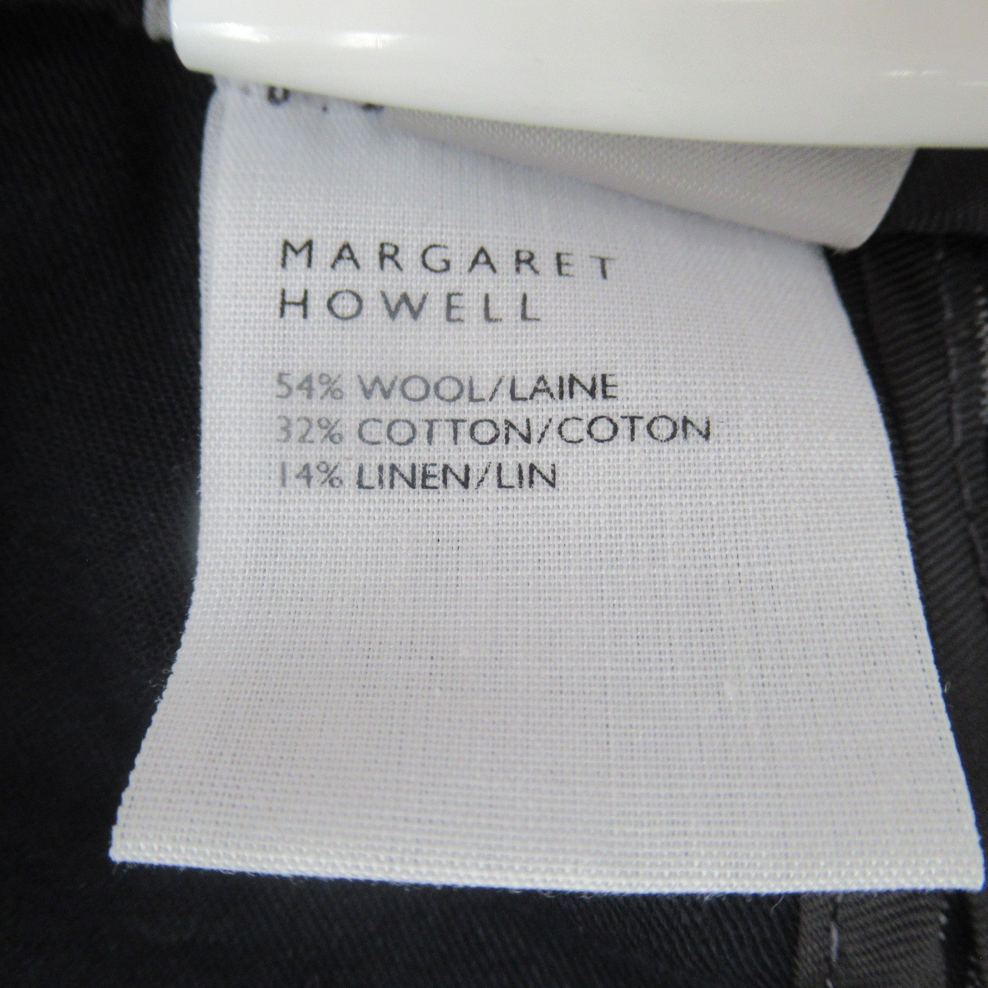 Care label image for Margaret Howell UK 10 Black Grey Trousers Womenswear | Preloved 