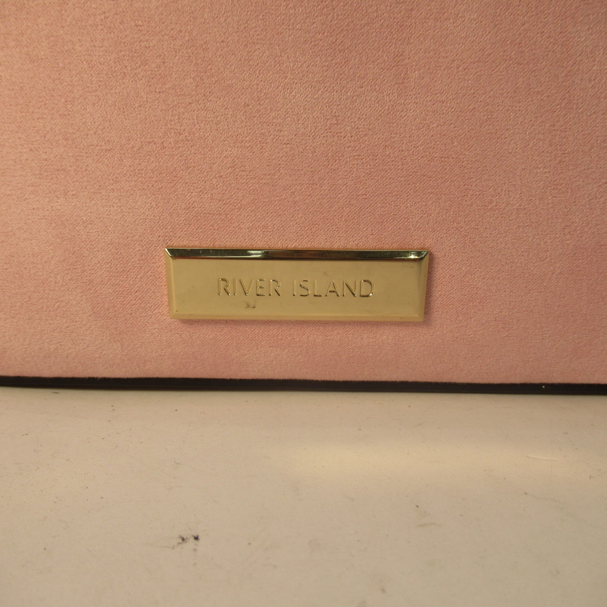 logo image for River Island Medium Pink Handbag Gem Stone Womenswear | Preloved