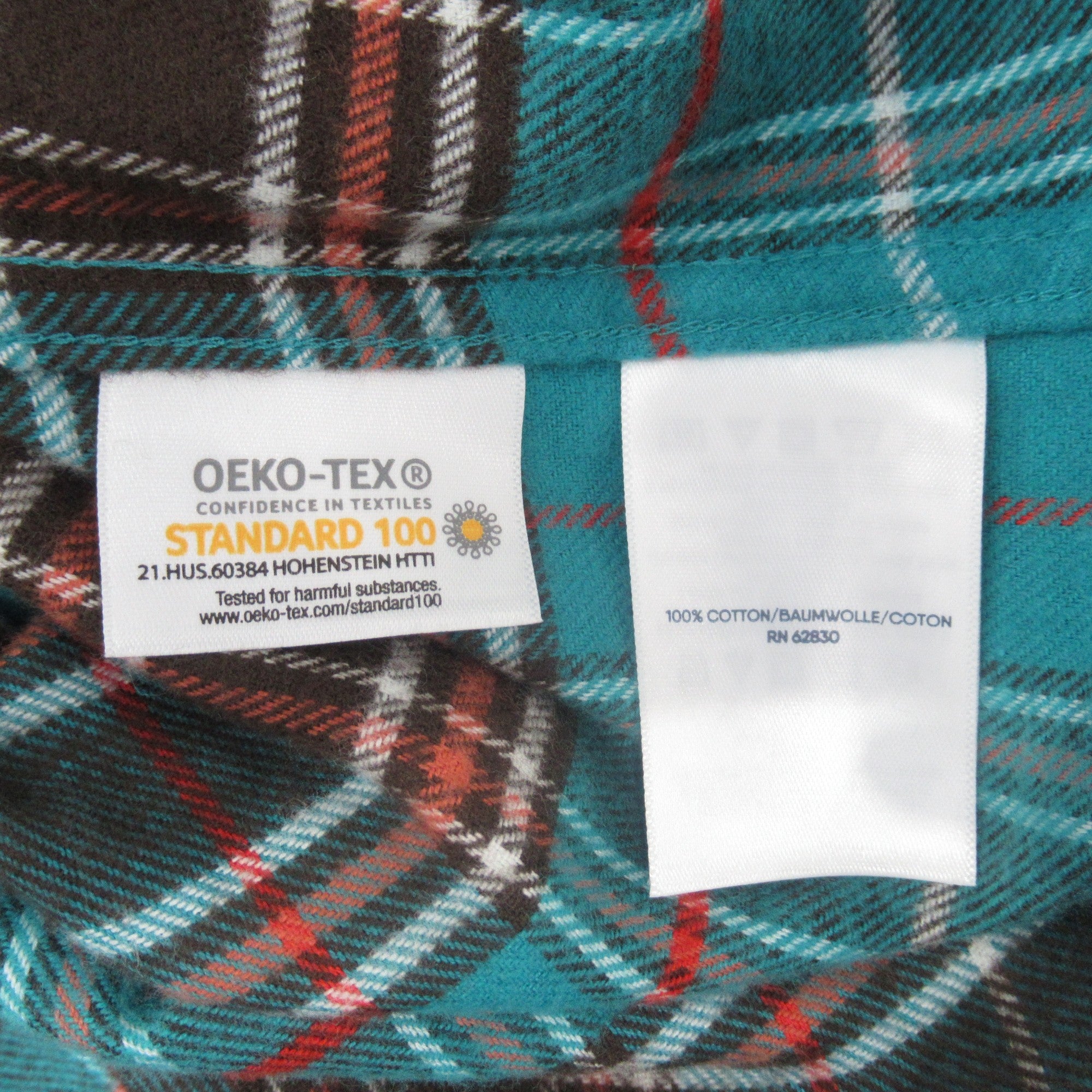 care label image for Lands End Small Multicoloured Check Shirt Womenswear | Preloved 