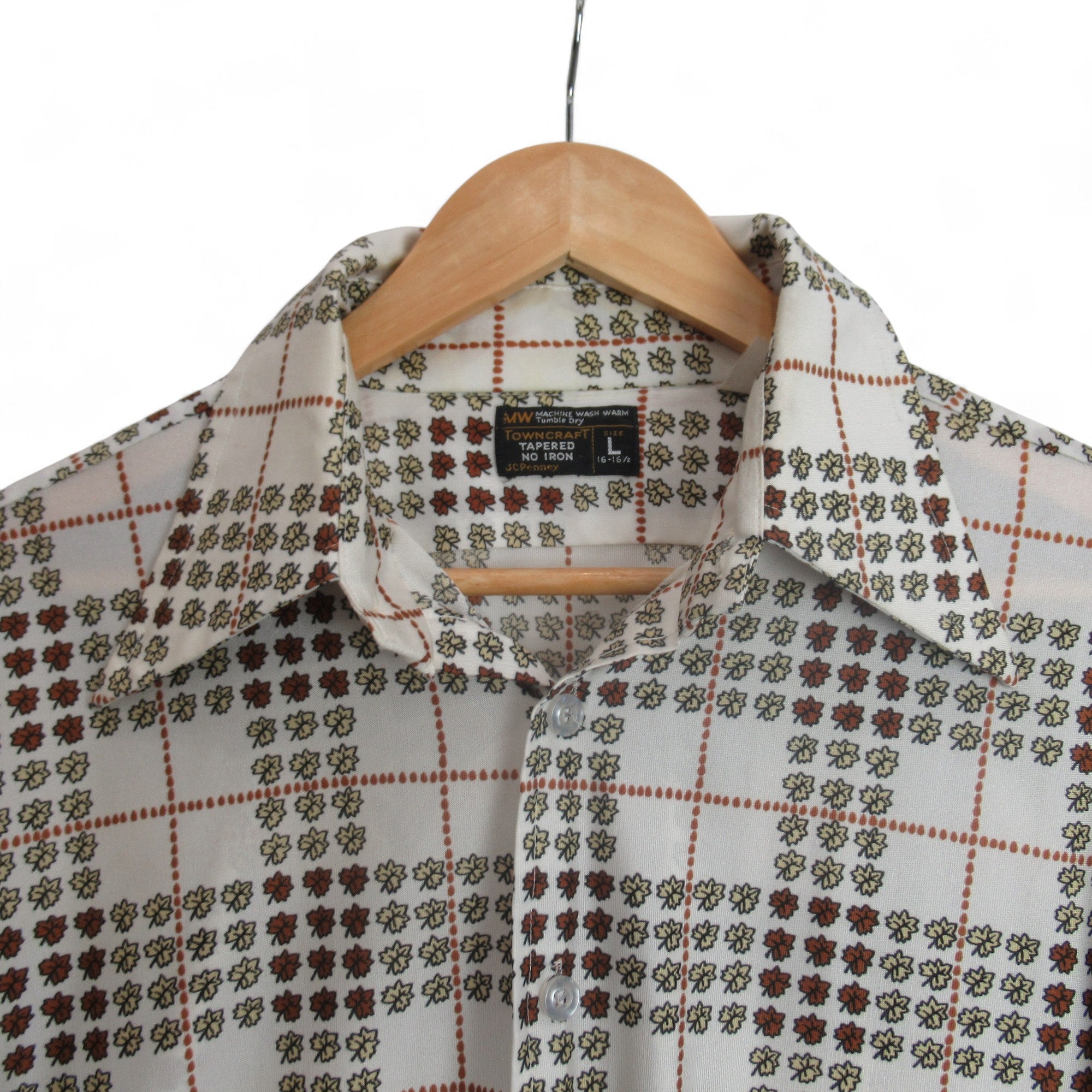 collar image for Towncraft Large Multicoloured Vintage Shirt Menswear | Preloved 