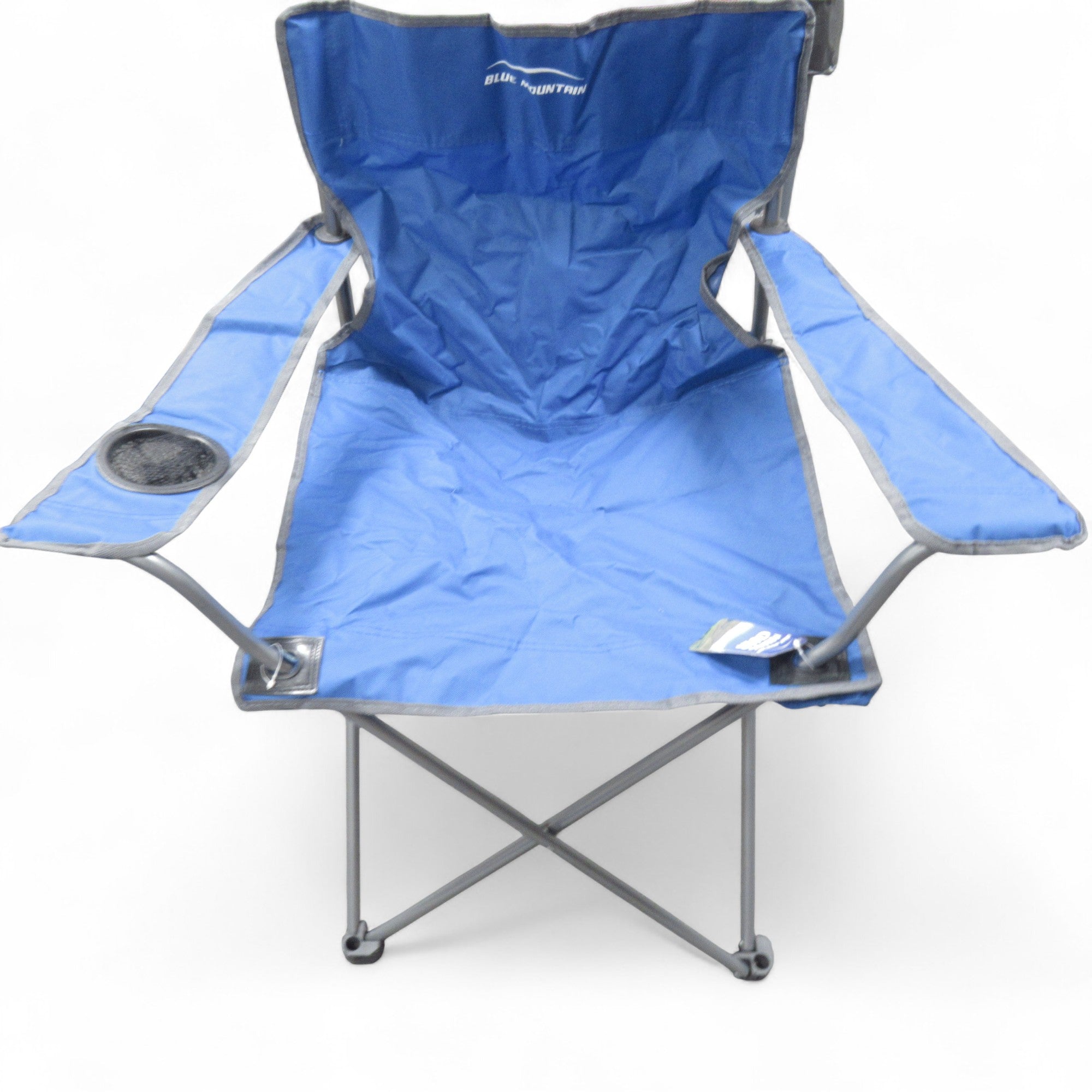 Blue Mountain Folding Camping Chair Blue w/ Carry Bag | Pre-loved