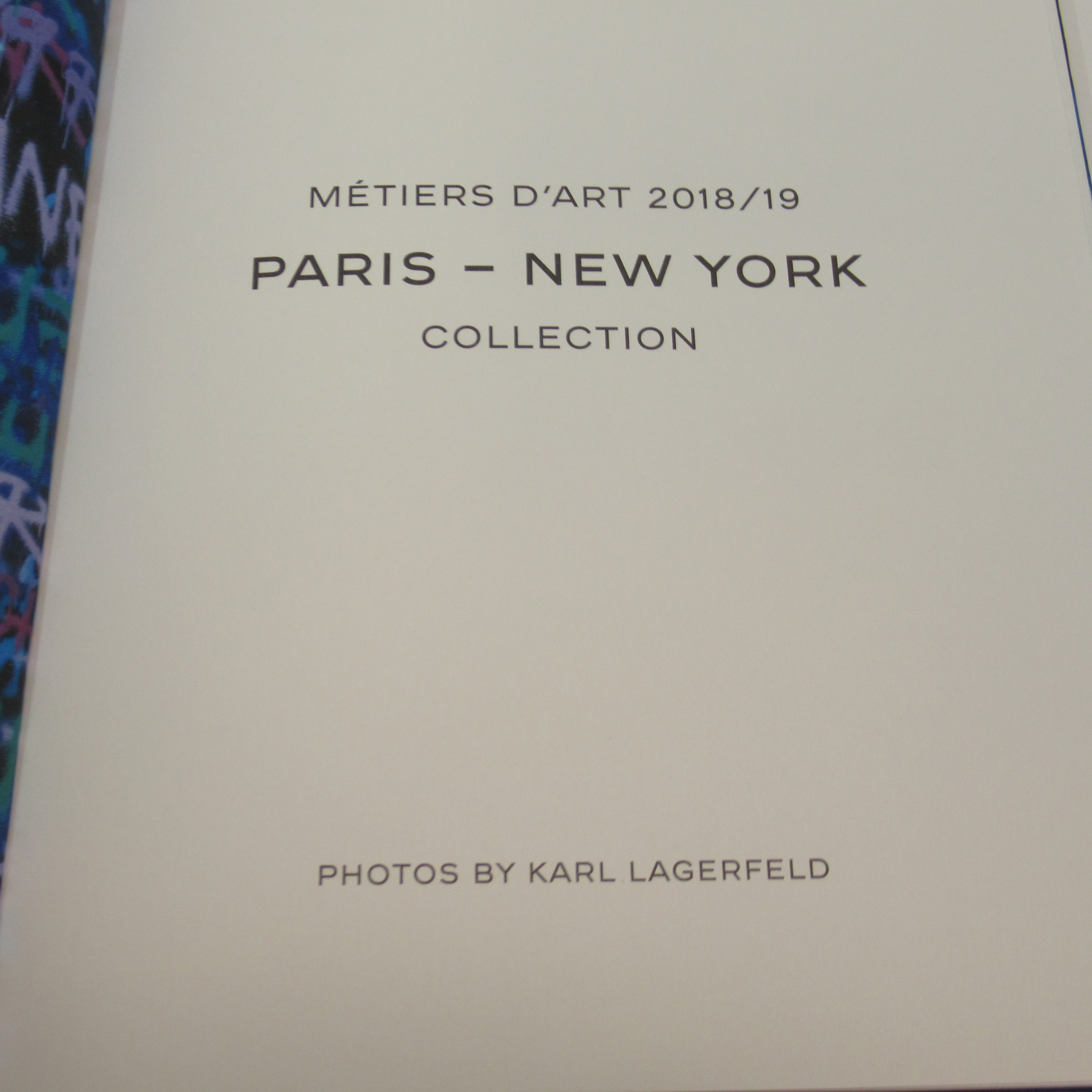 Cover page image of Chanel 2018/19 Paris-New York Collection Hardcover Book