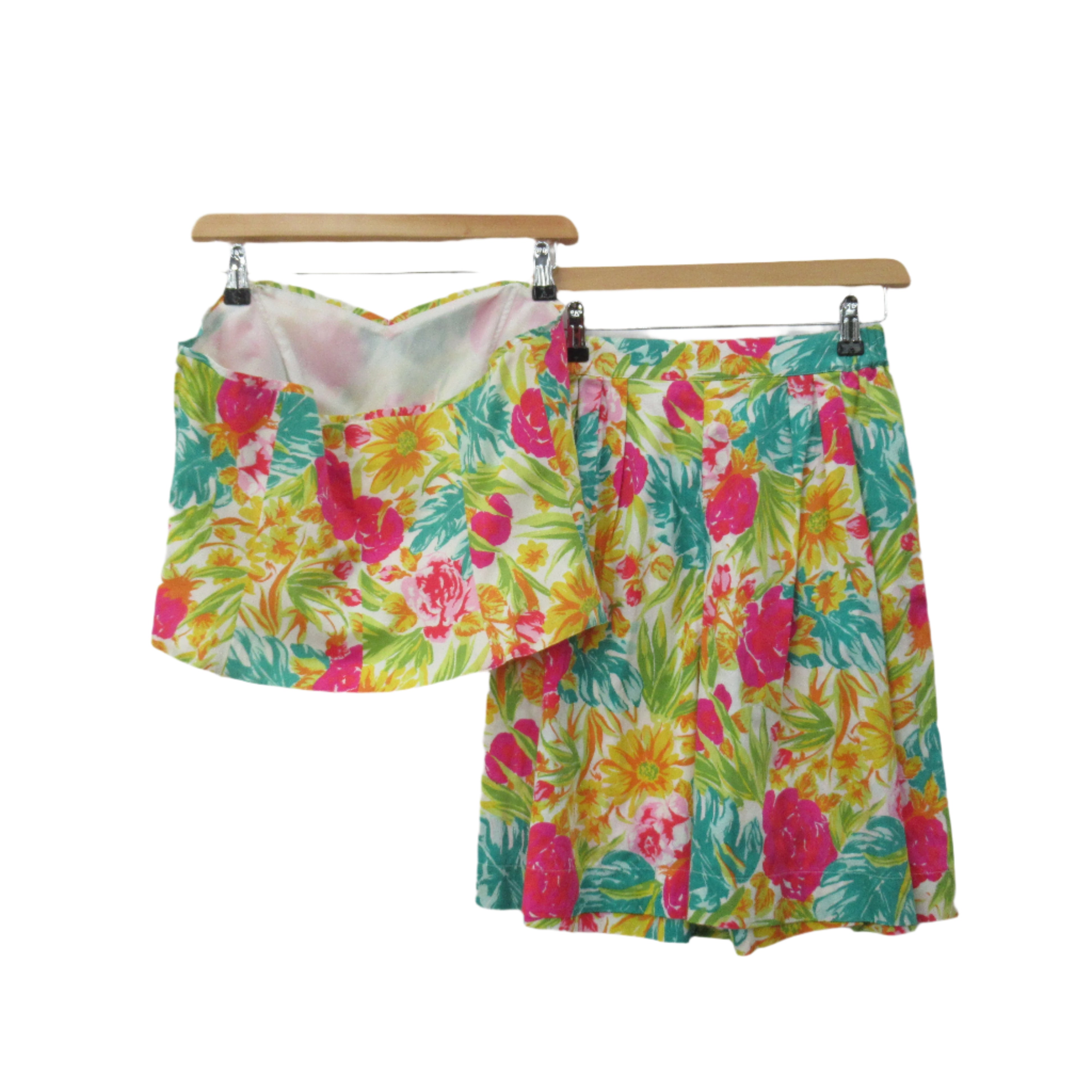 back image for Precis Vintage Shorts Top Small Multicoloured Floral Womenswear | Pre-loved