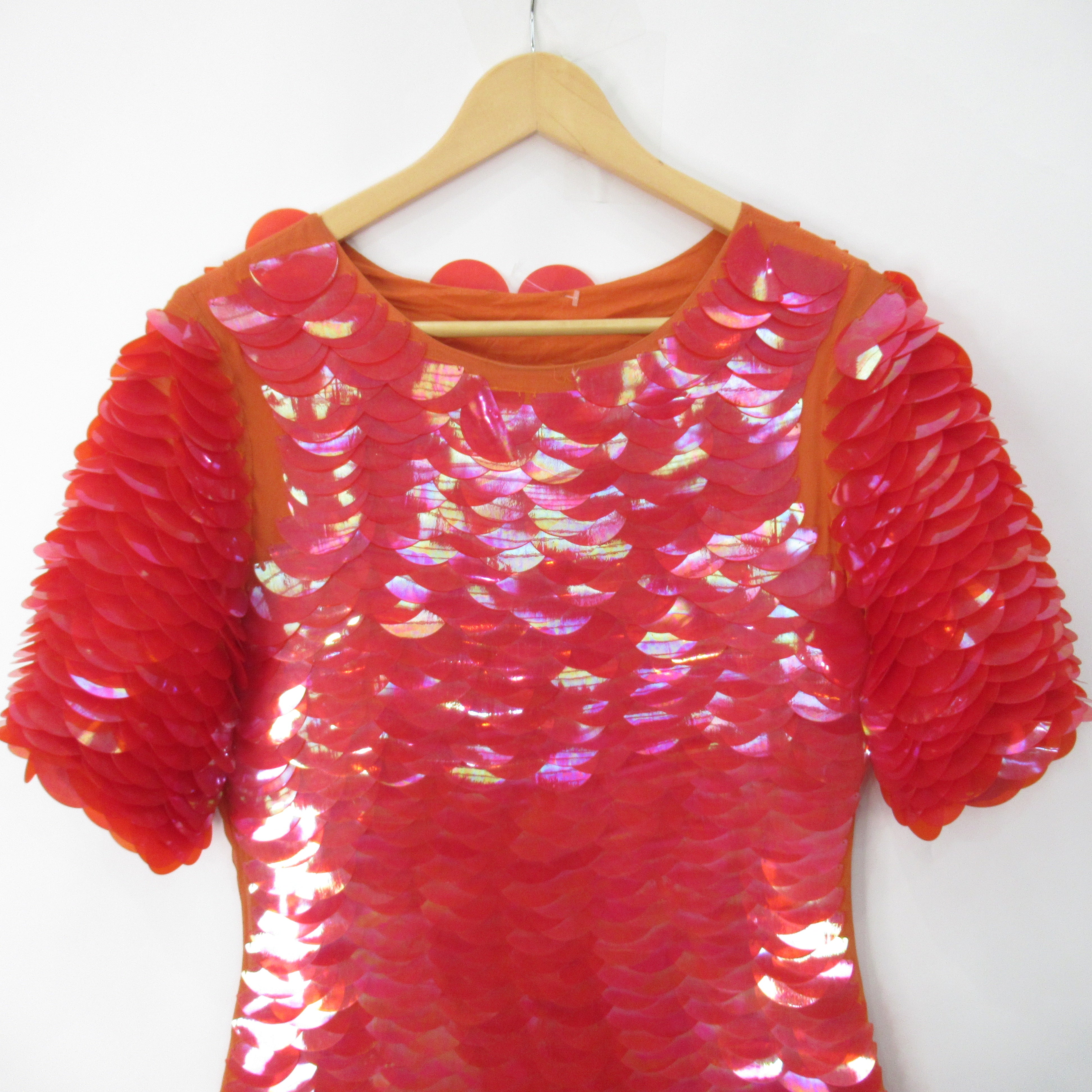 front image for Unbranded Mermaid Dress Orange Medium Womenswear | Pre-loved