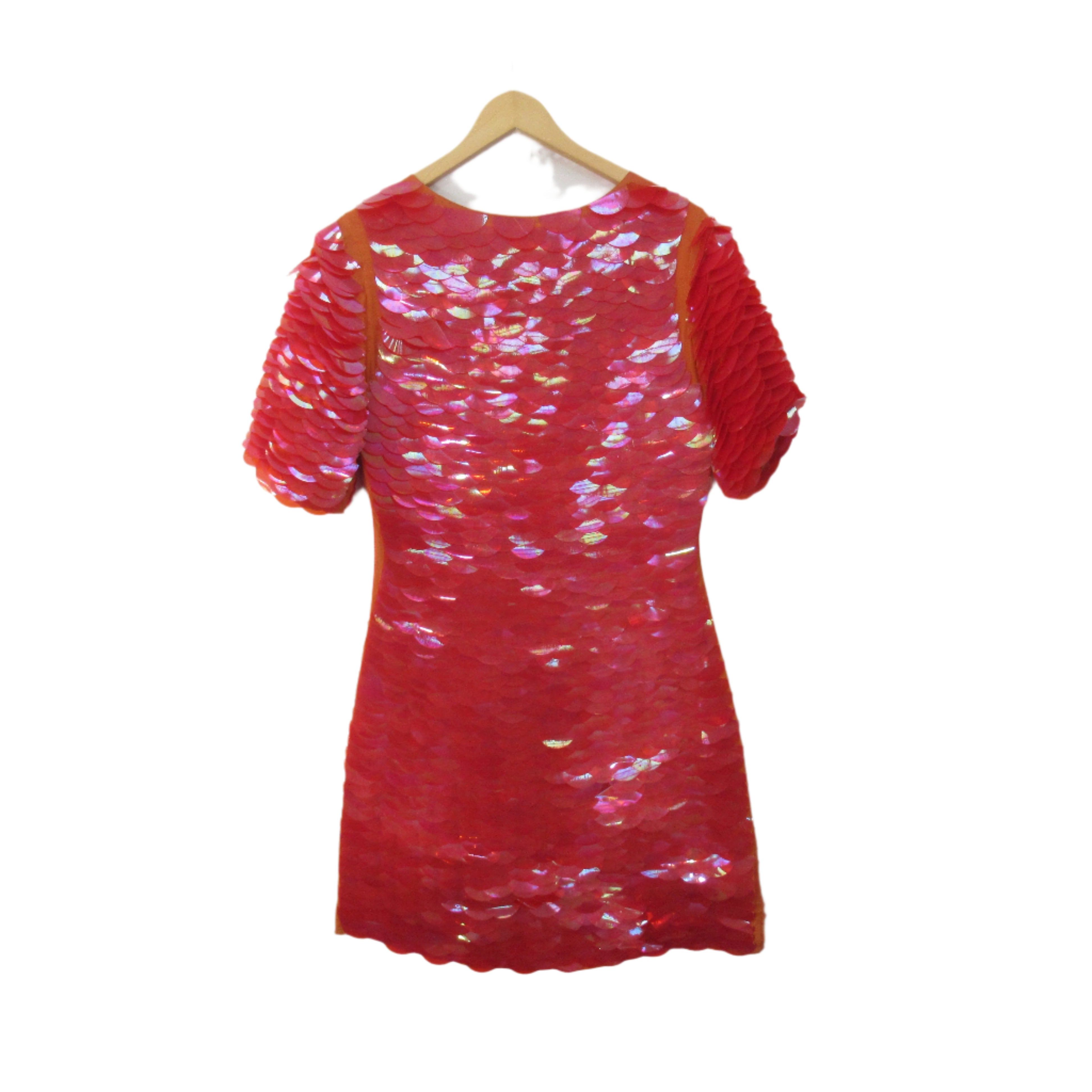 back image for Unbranded Mermaid Dress Orange Medium Womenswear | Pre-loved