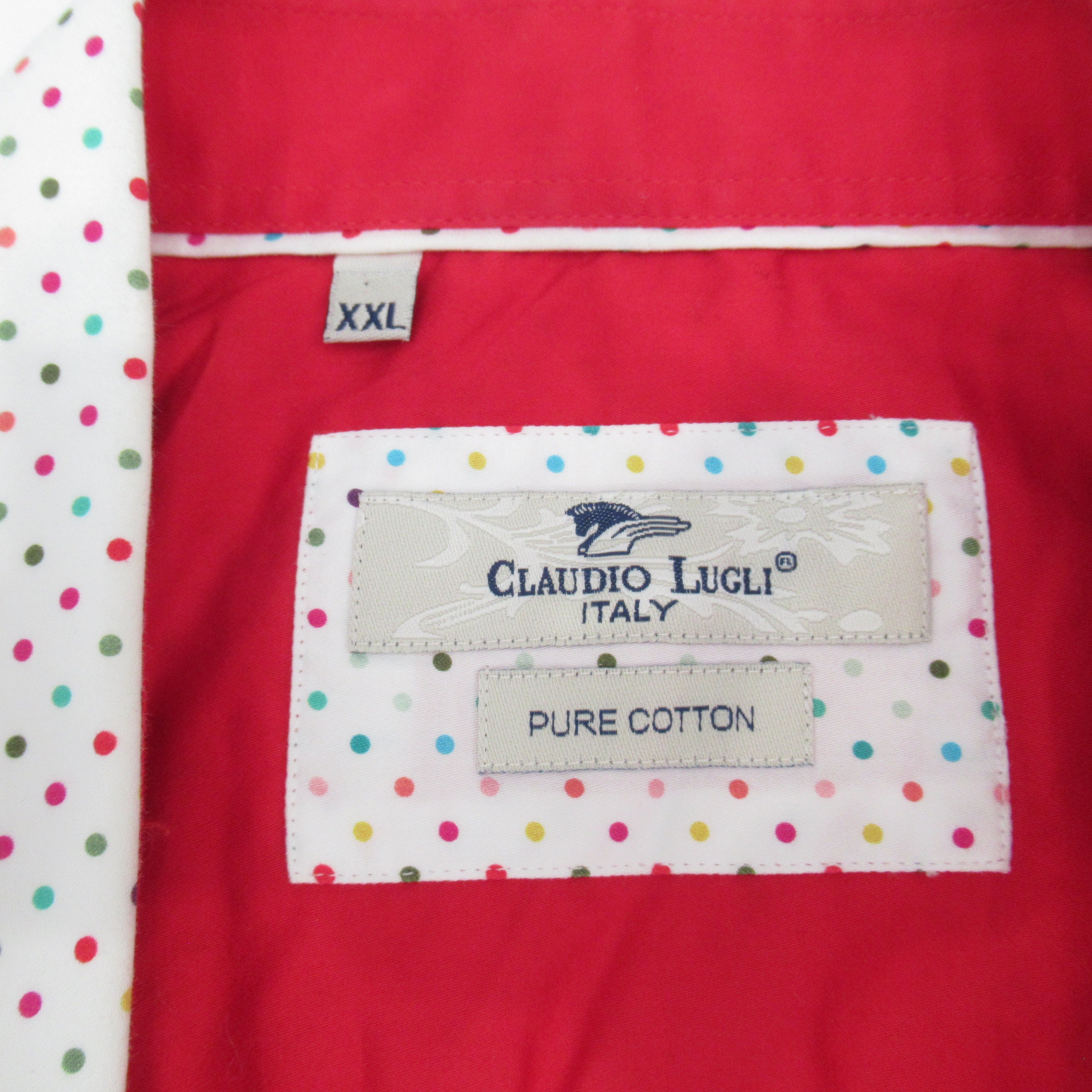 label image for Claudio Lugli Spotted Shirt XXL Multicoloured Menswear | Pre-loved