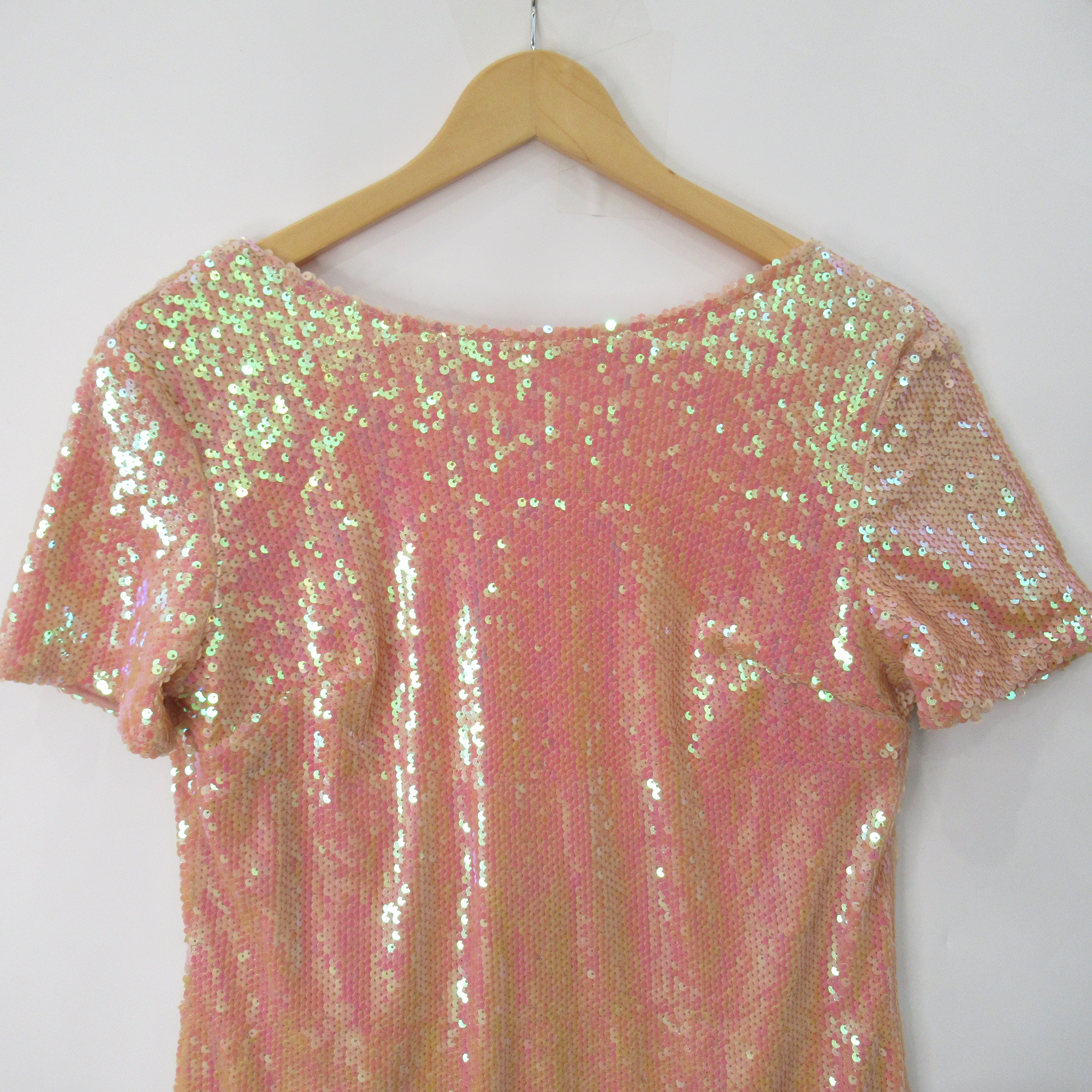 front image for Motel Sequin Backless Dress Small Pink Womenswear | Pre-loved