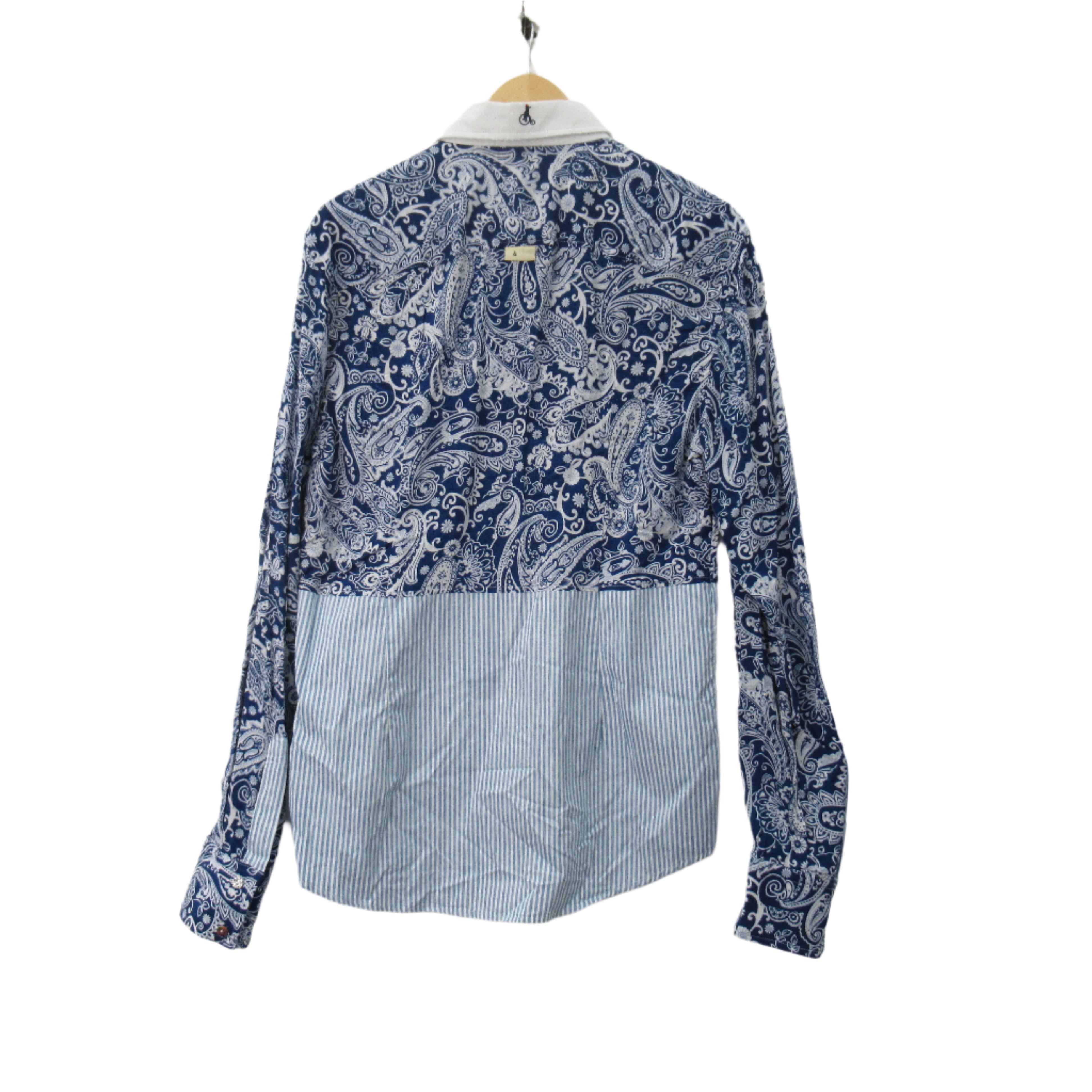 back image for Life & Heritage Shirt Blue Paisley Medium Menswear | Pre-loved