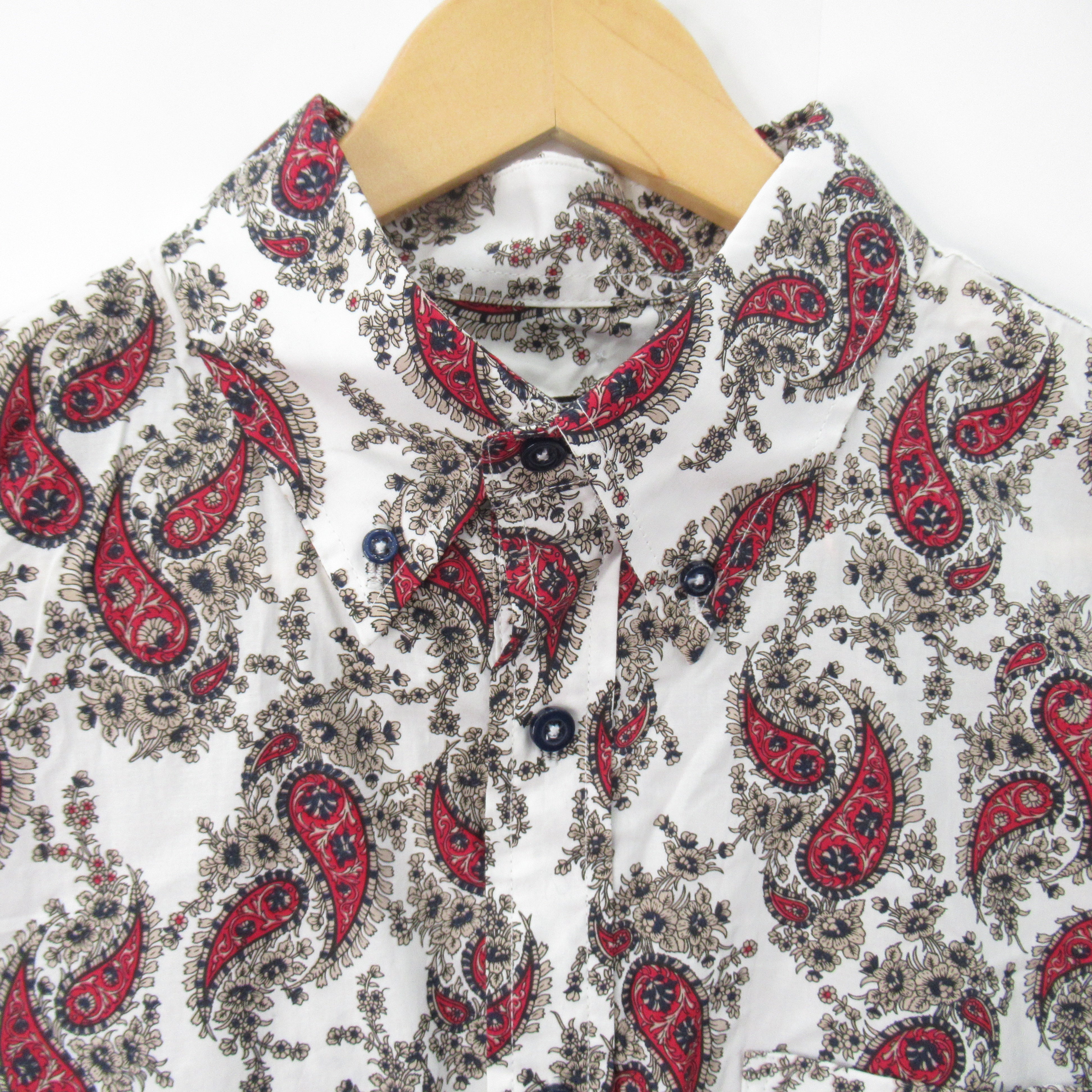 collar image for Trojan Shirt Medium Multicoloured Paisley Menswear | Pre-loved