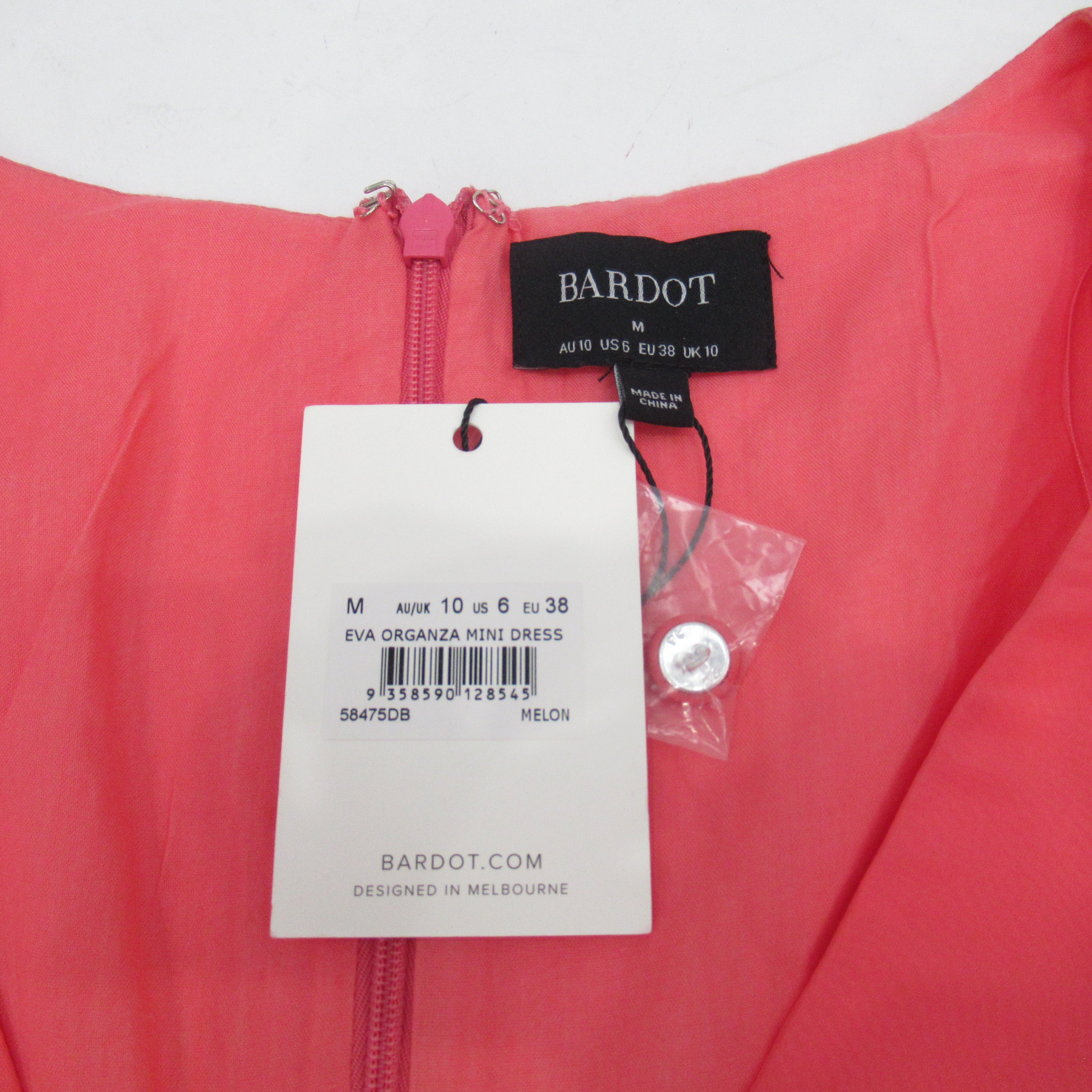 label image for Bardot Organza Mini Dress Pink UK 10 Womenswear | Pre-loved