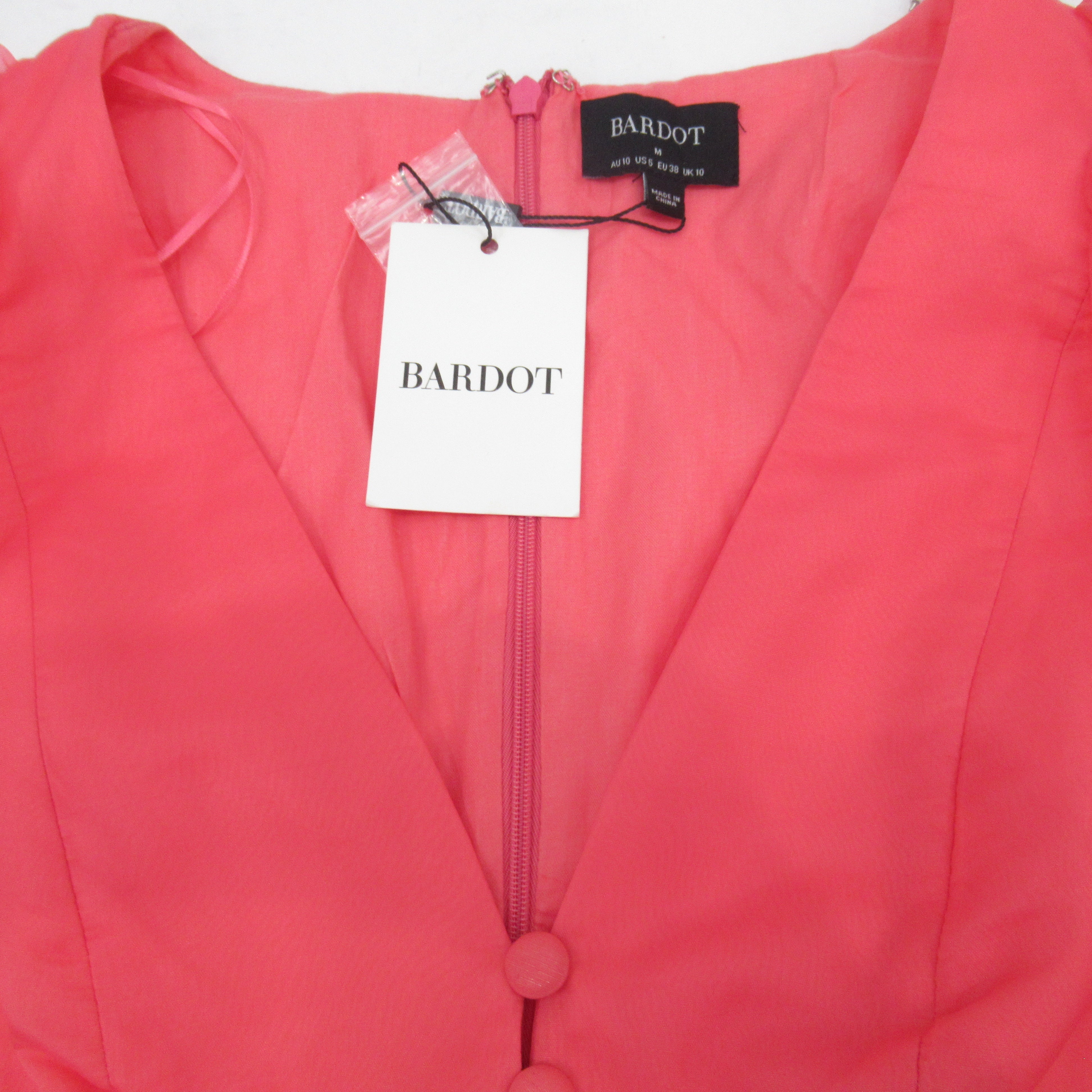 label image for Bardot Organza Mini Dress Pink UK 10 Womenswear | Pre-loved