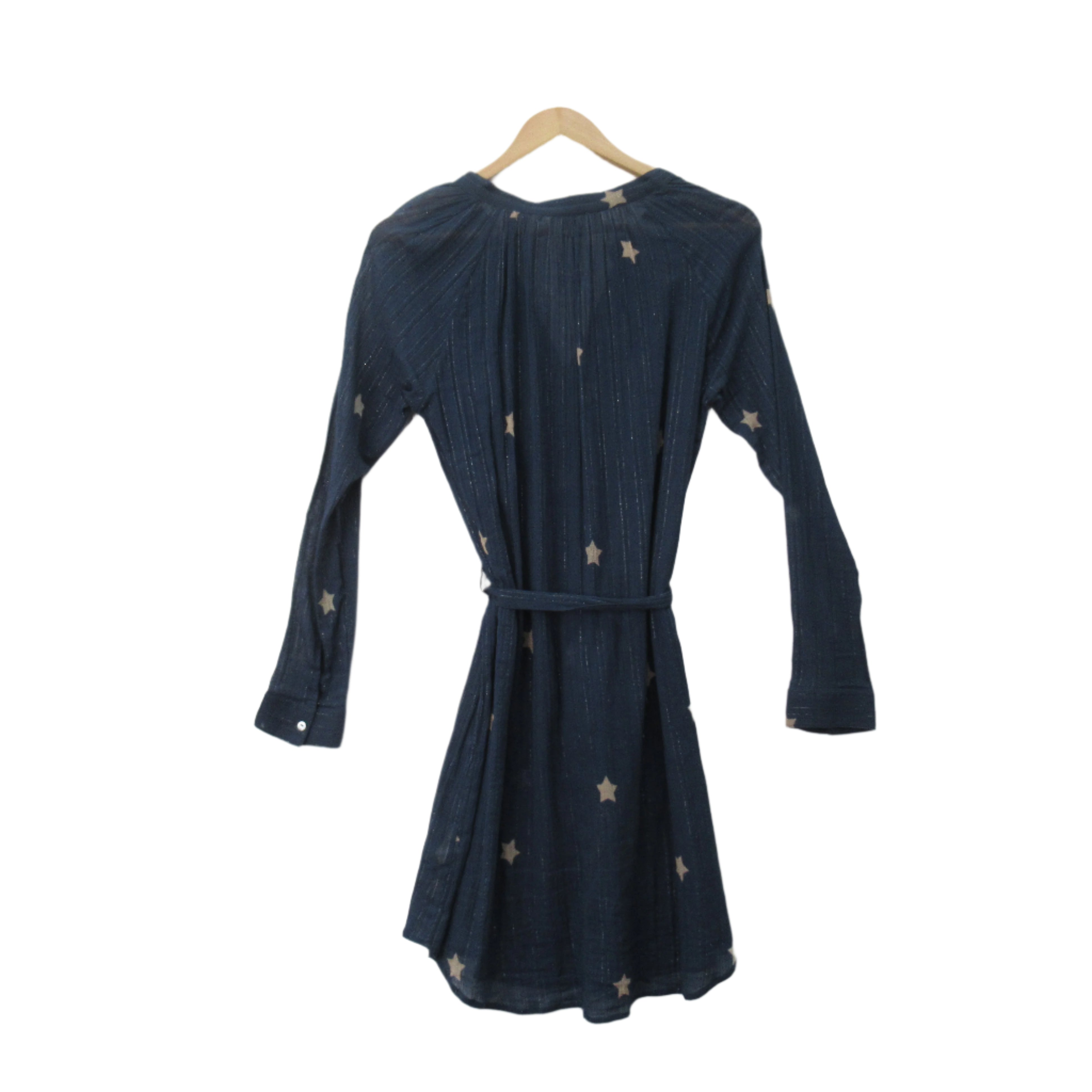 back image for Pyrus Shirt Dress S/M Blue Star Print Womenswear | Pre-loved