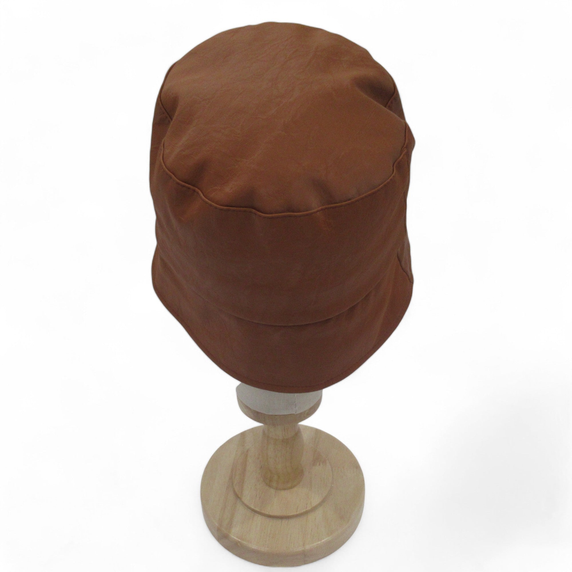 back image for Intrend Brown Bucket Hat Vegan Leather Menswear | Preloved 