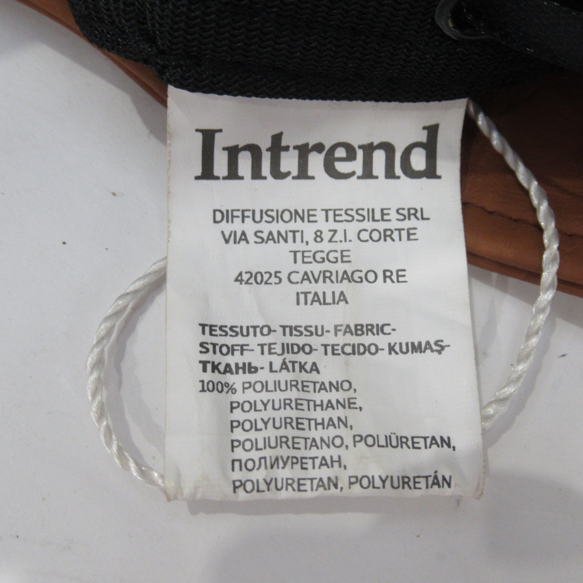 care label image for Intrend Brown Bucket Hat Vegan Leather Menswear | Preloved 