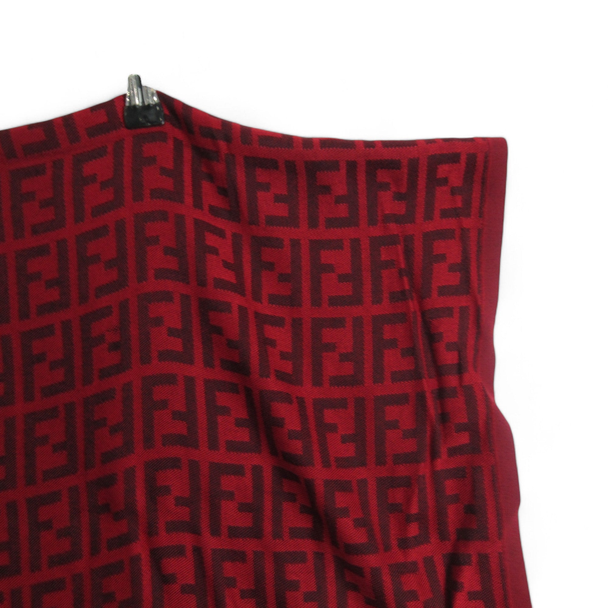 close up image for Fendi Red Large Scarf Shawl Wrap Womenswear | Preloved 