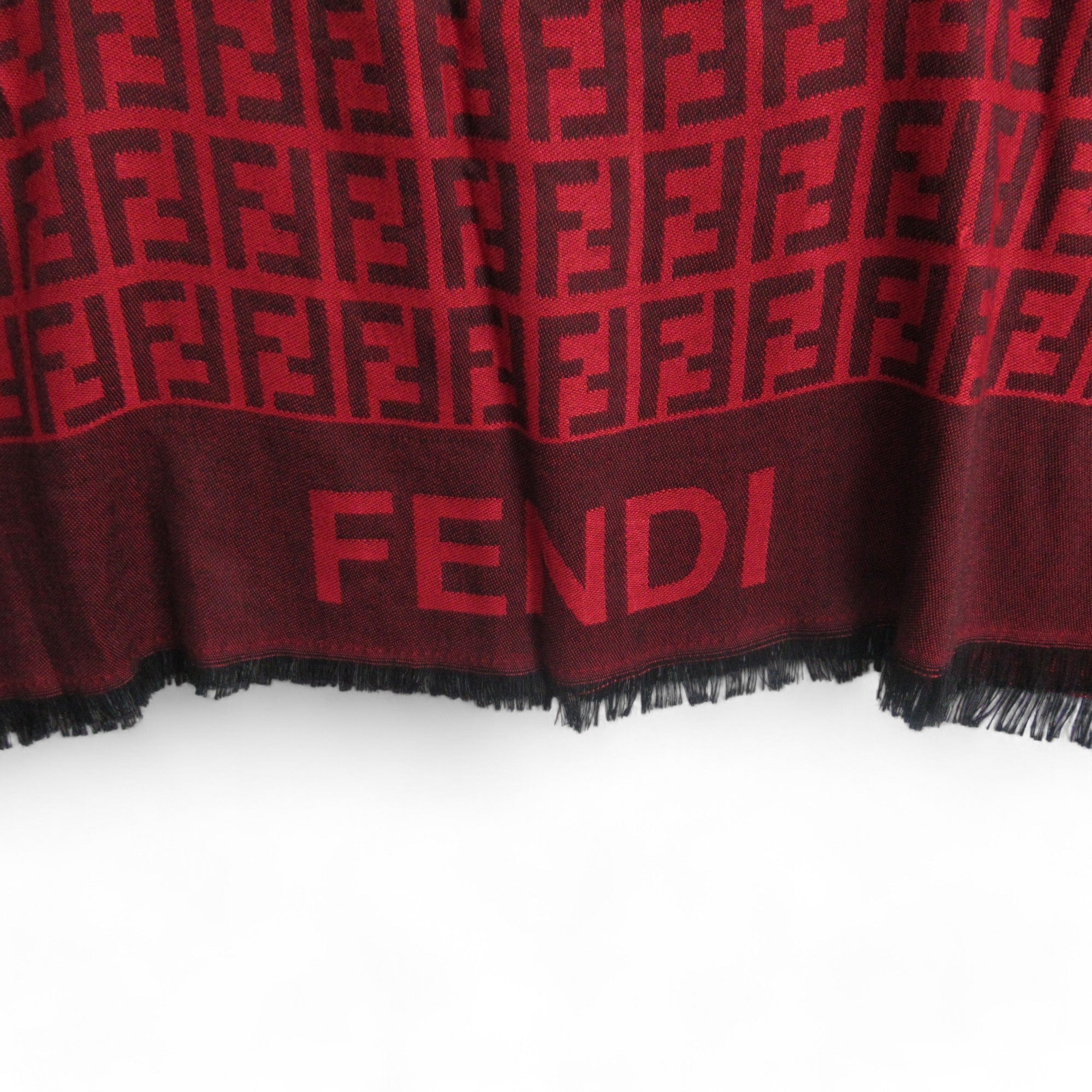 logo image for Fendi Red Large Scarf Shawl Wrap Womenswear | Preloved 