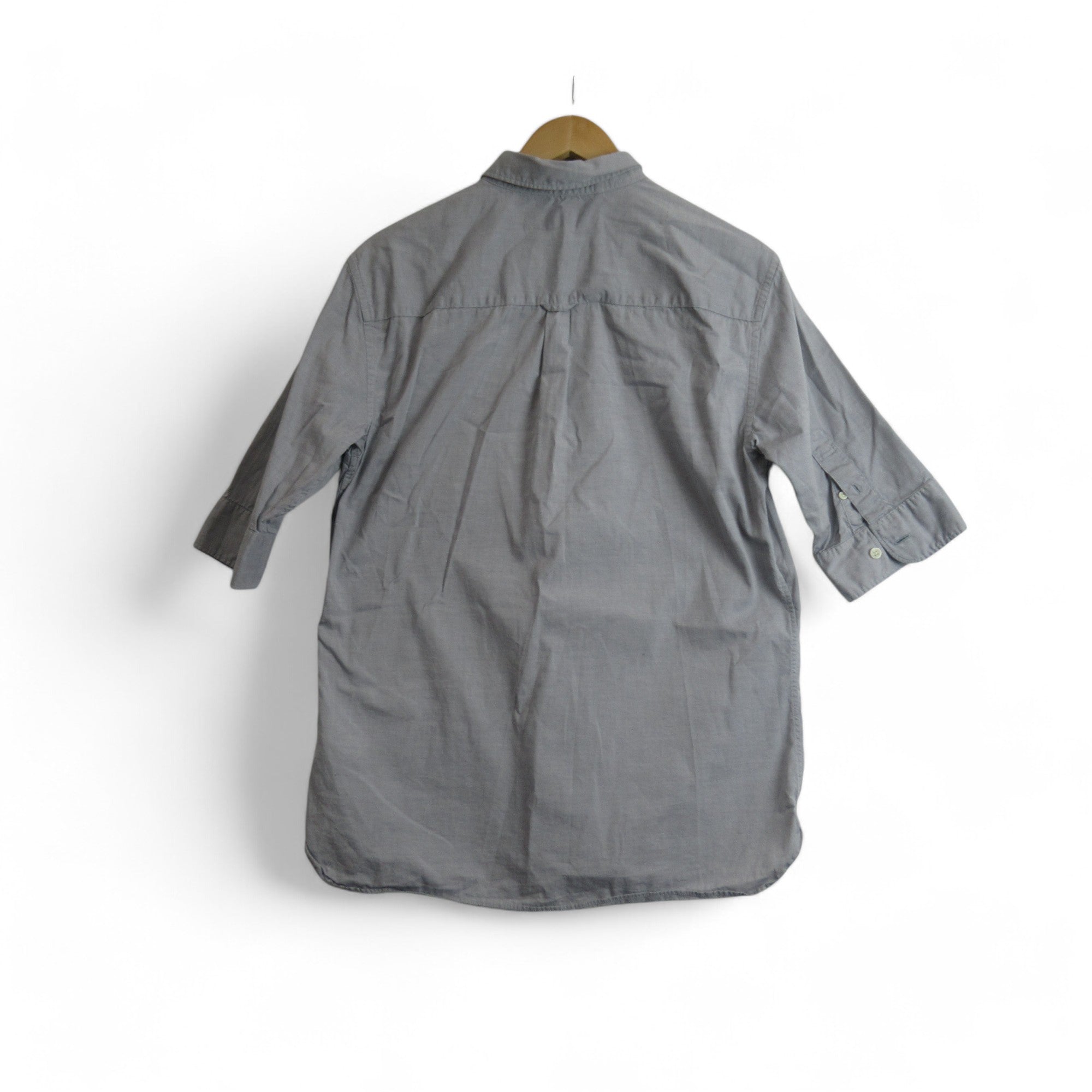 back image for All Saints Small Grey Shirt Cotton Menswear | Preloved