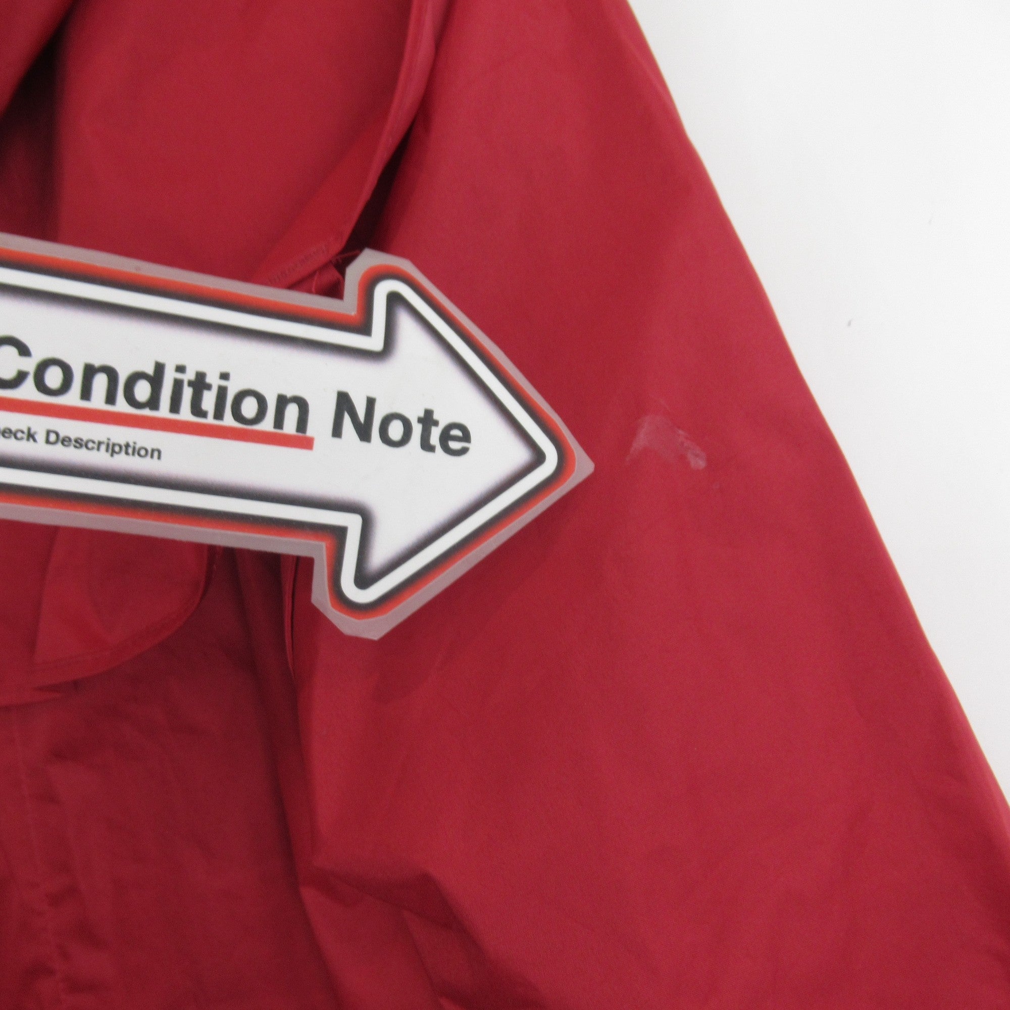 condition image for Jack Murphy UK 12 Red Waterproof Mac Trench Coat Womenswear | Preloved