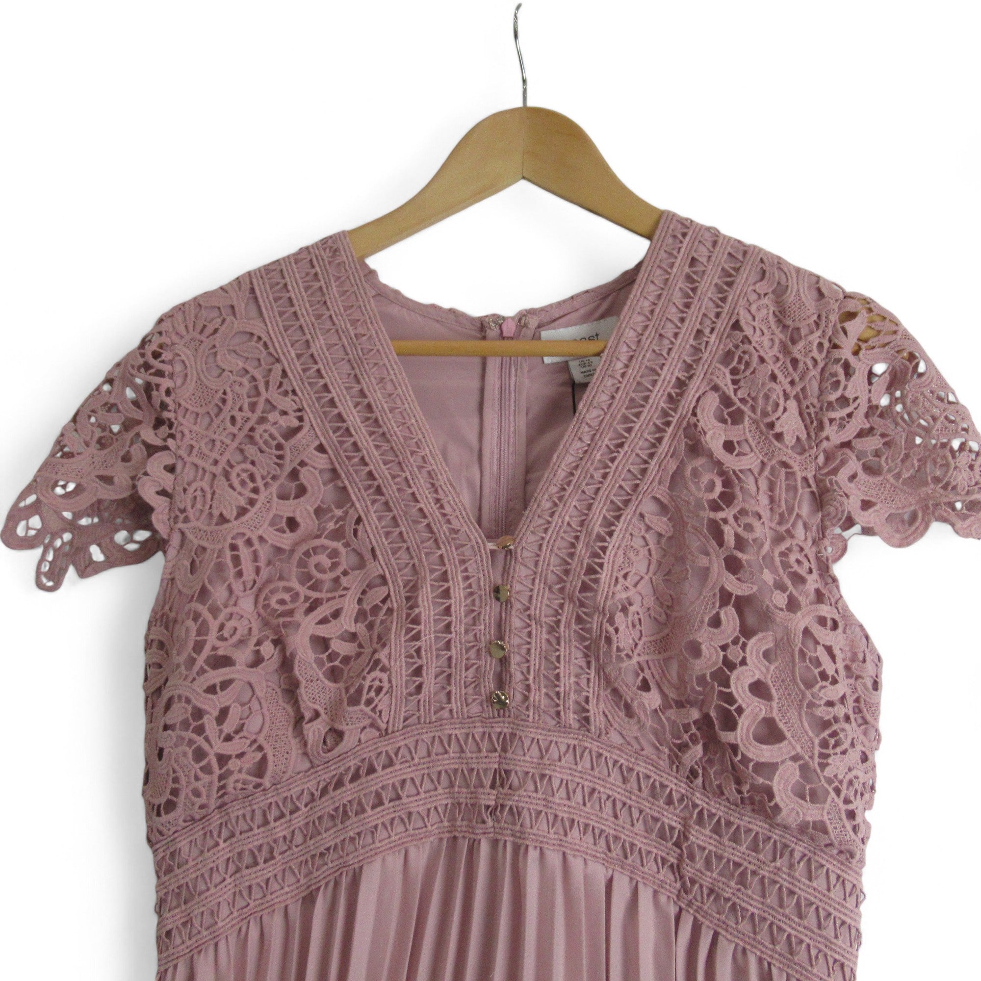 top image for ast UK 14 Pink Pleated Dress Womenswear | Preloved 