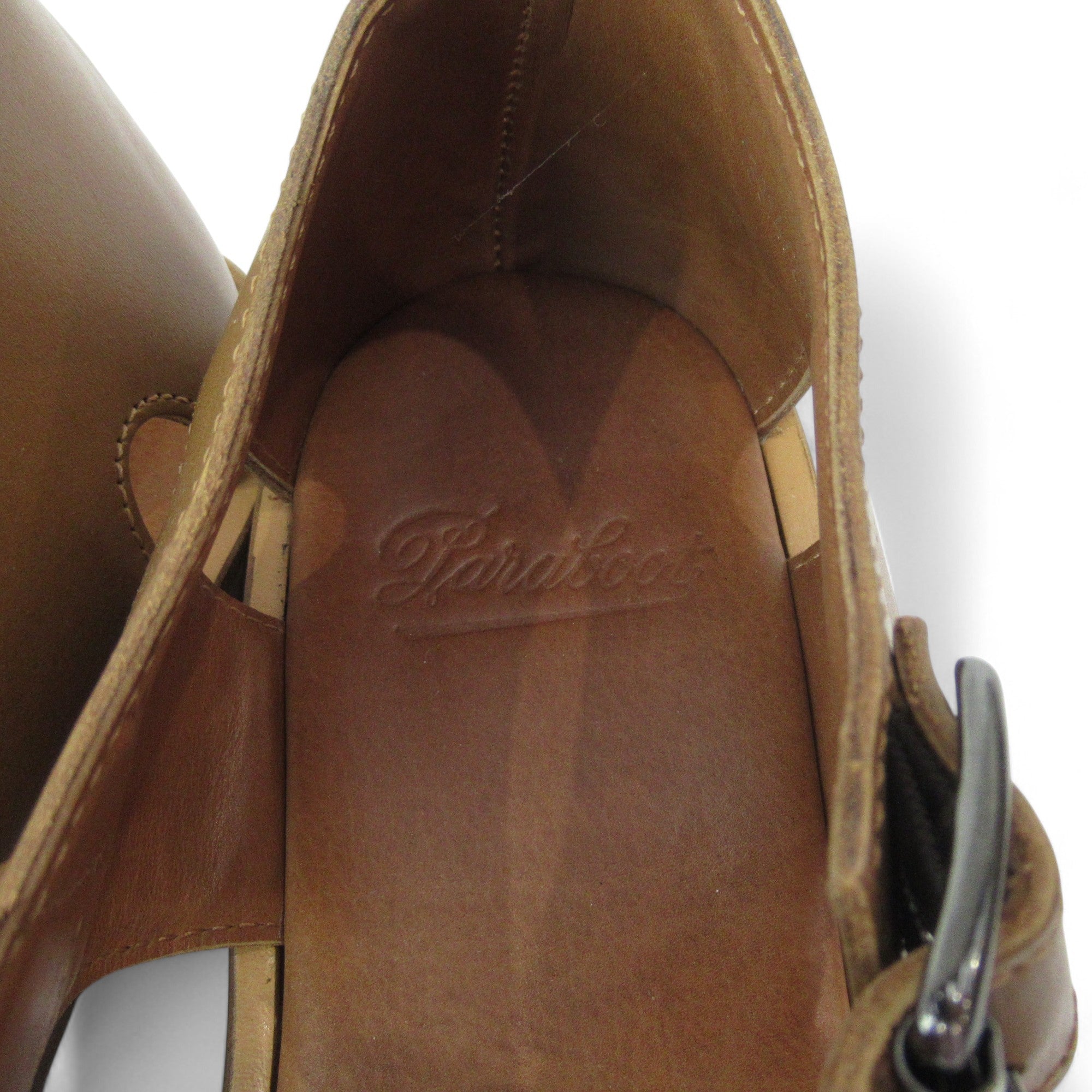 inner sole image for Paraboot UK 10 Brown Leather Sandals Menswear | Preloved 