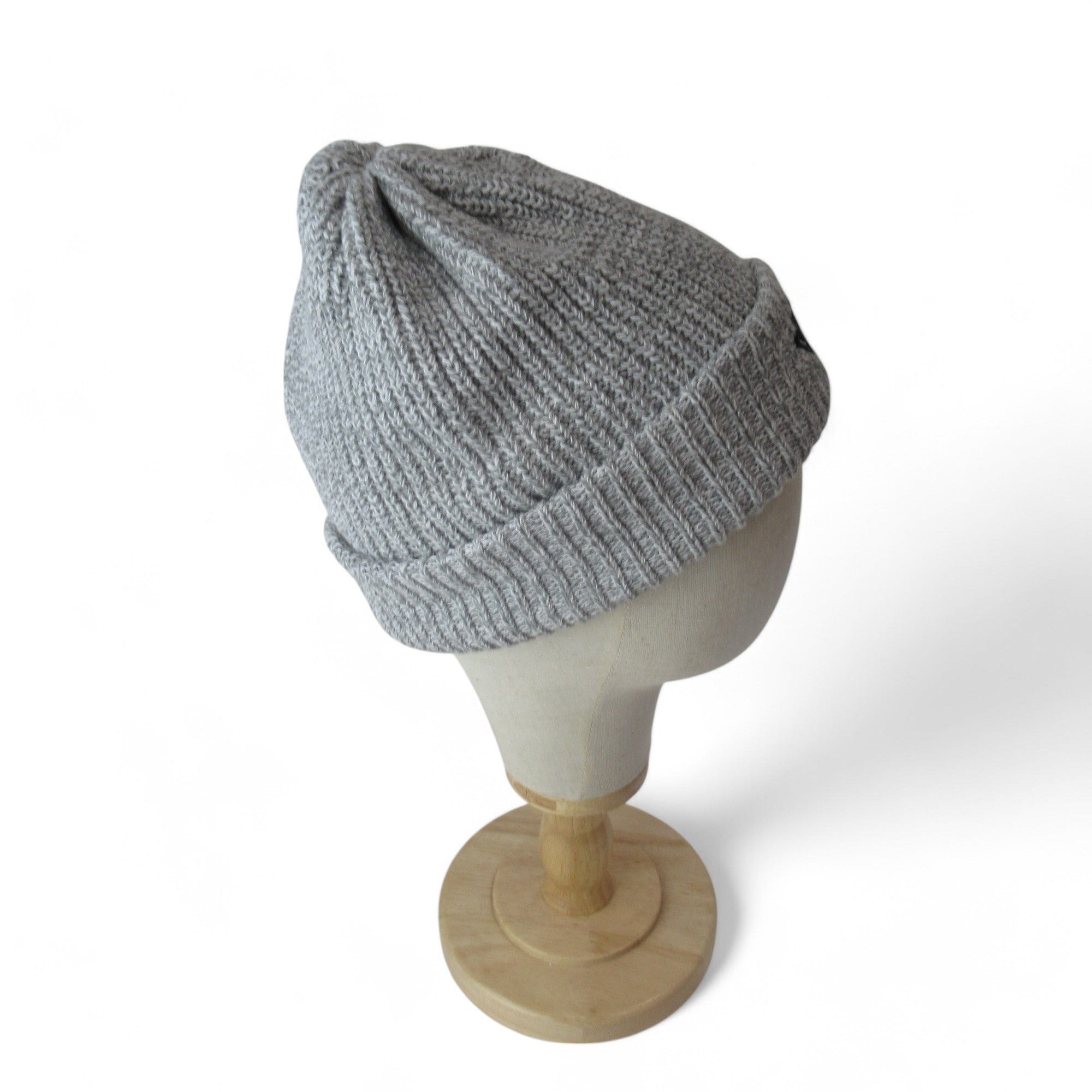 side image for Finisterre Beanie Hat Knit Grey One Size Menswear | Preloved 