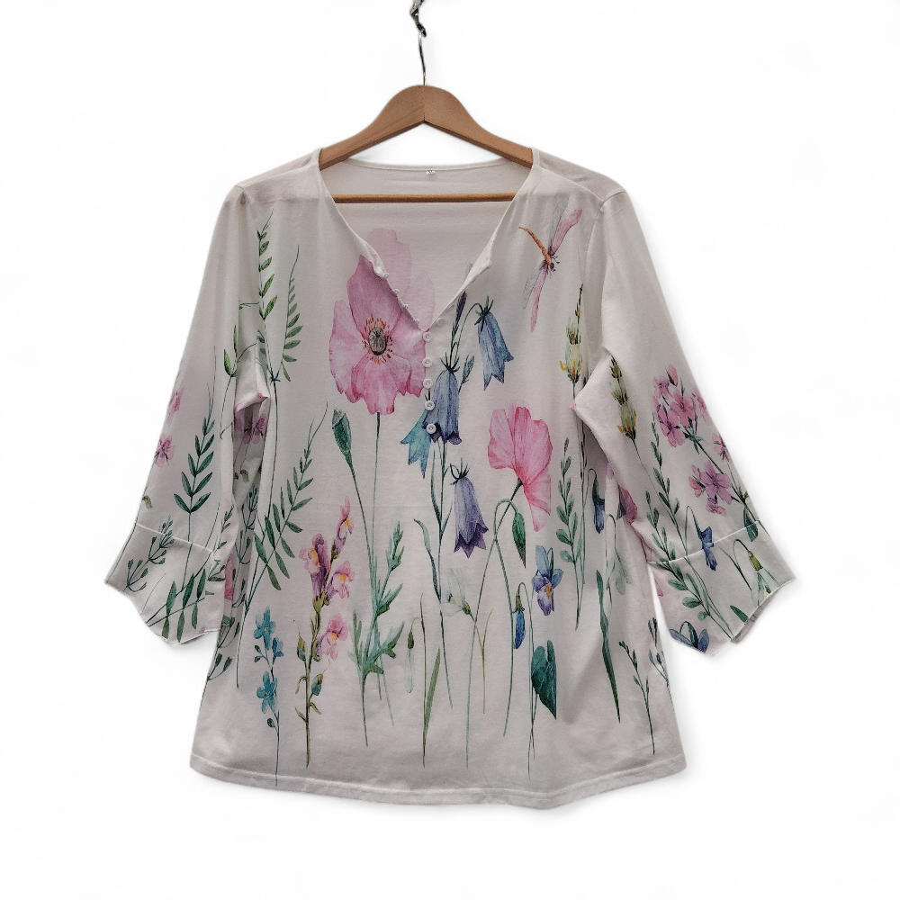front image for Floral Top Blouse XL Multicoloured Womenswear | Pre-loved