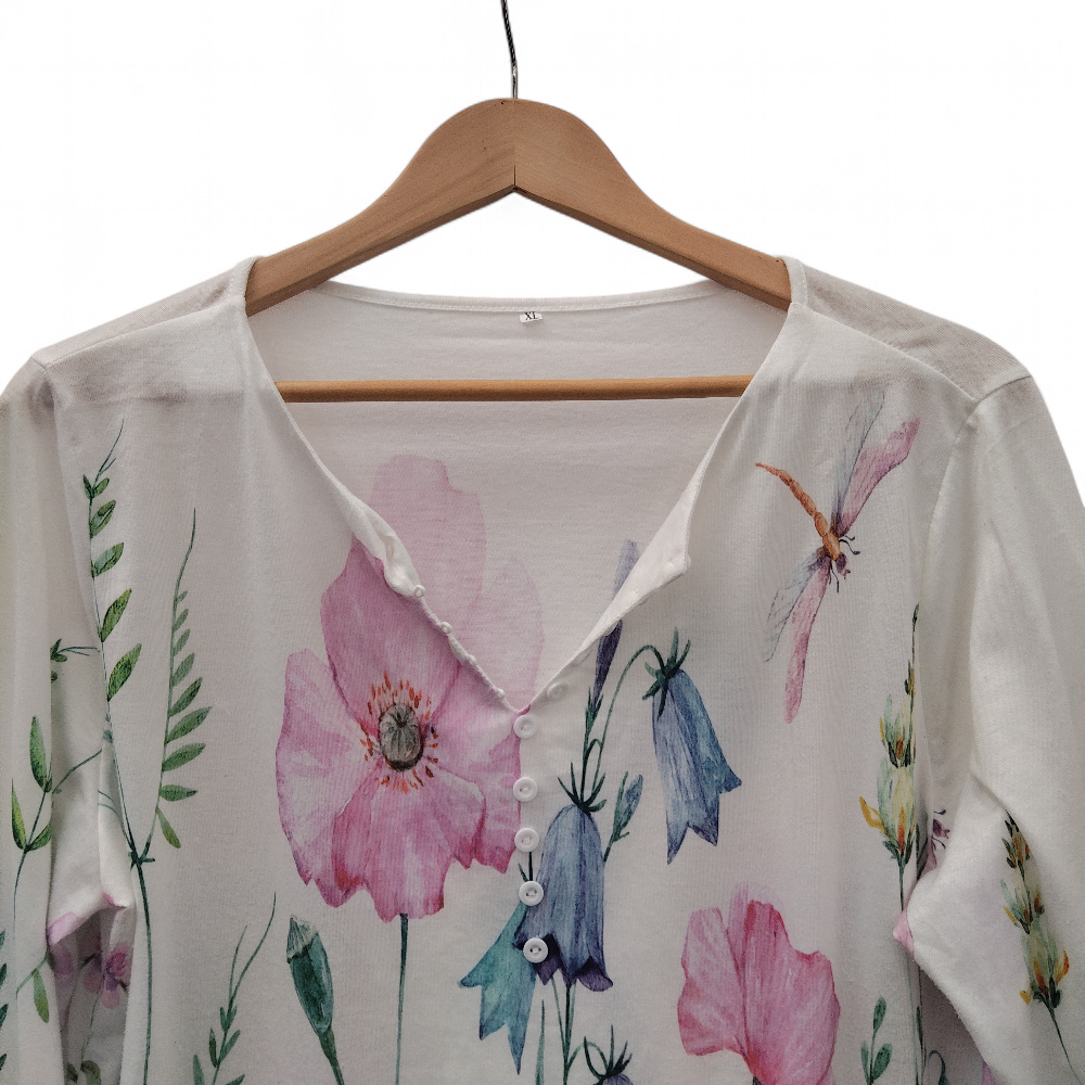 front image for Floral Top Blouse XL Multicoloured Womenswear | Pre-loved