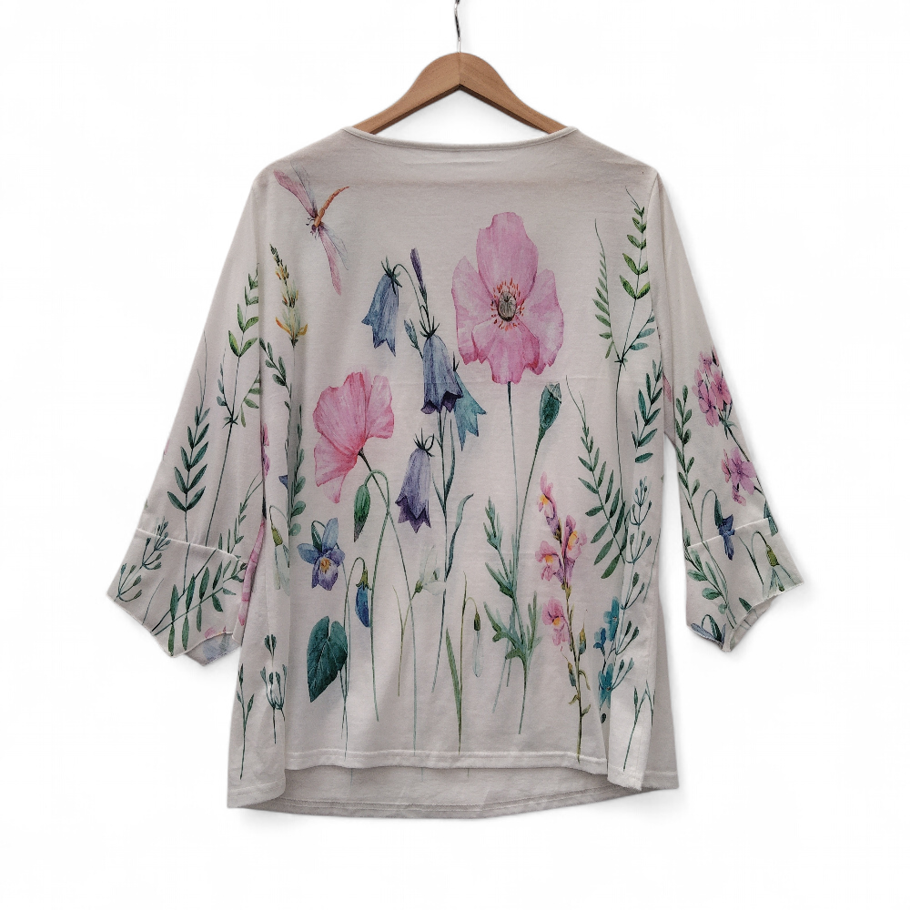 back image for Floral Top Blouse XL Multicoloured Womenswear | Pre-loved