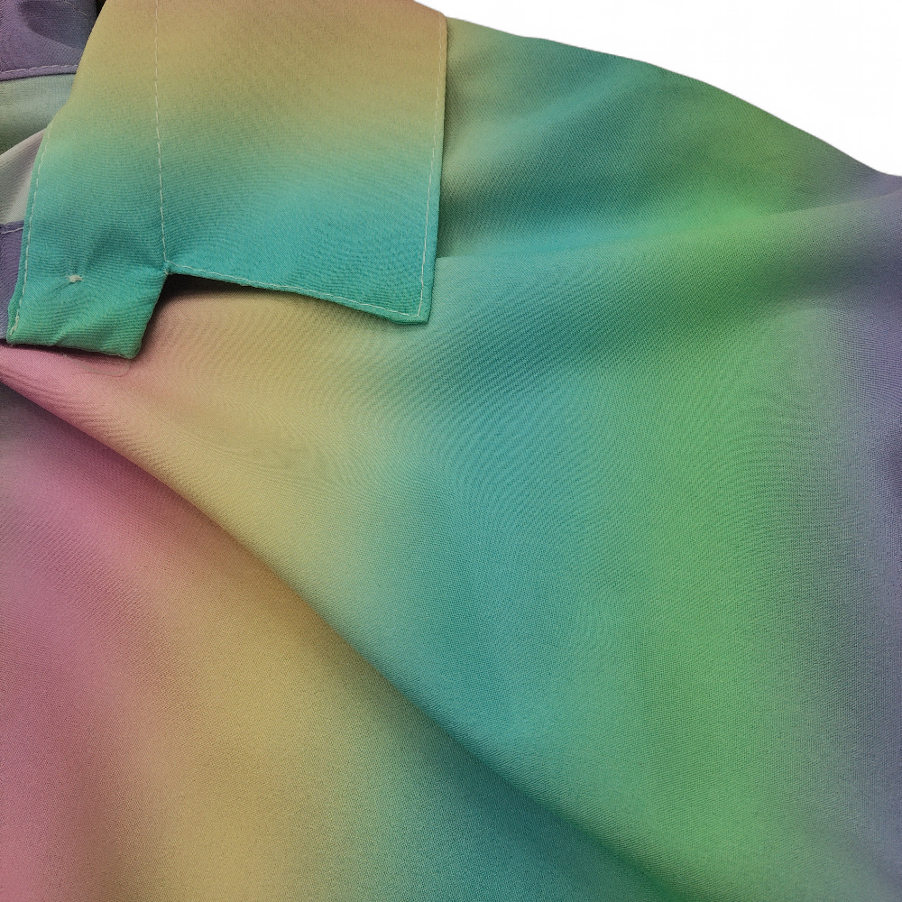 collar image for The Closet Queen Rainbow Shirt Dress XXL Womenswear | Pre-loved