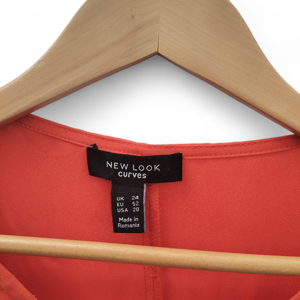 label image for New Look Curves Tunic Orange UK 24 Womenswear | Pre-loved