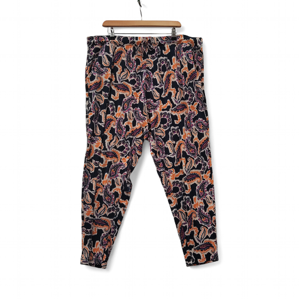 front image for Nutmeg Paisley Trousers UK 22 Multicoloured Womenswear | Pre-loved