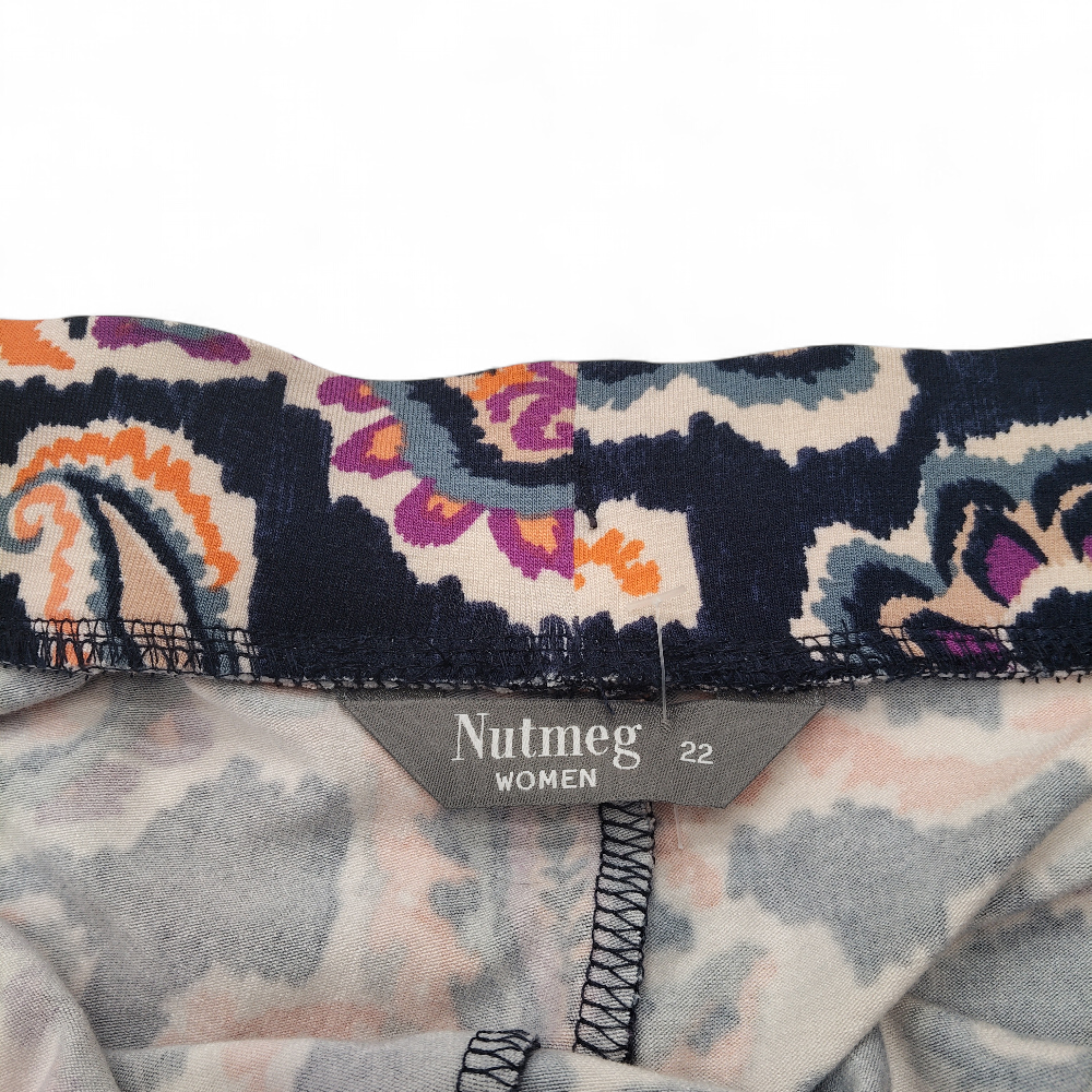 label image for Nutmeg Paisley Trousers UK 22 Multicoloured Womenswear | Pre-loved