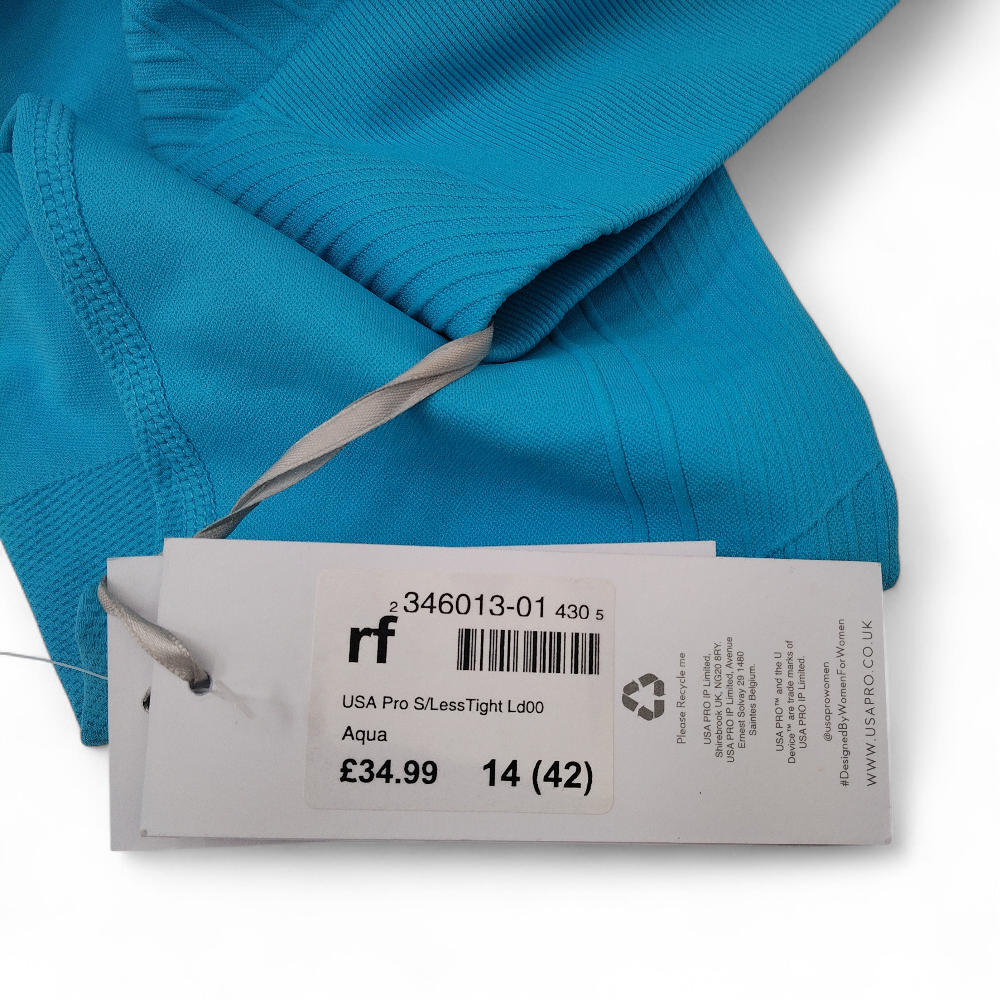 label image for USA Pro Sports Gym Leggings UK 14 Blue Womenswear | Pre-loved