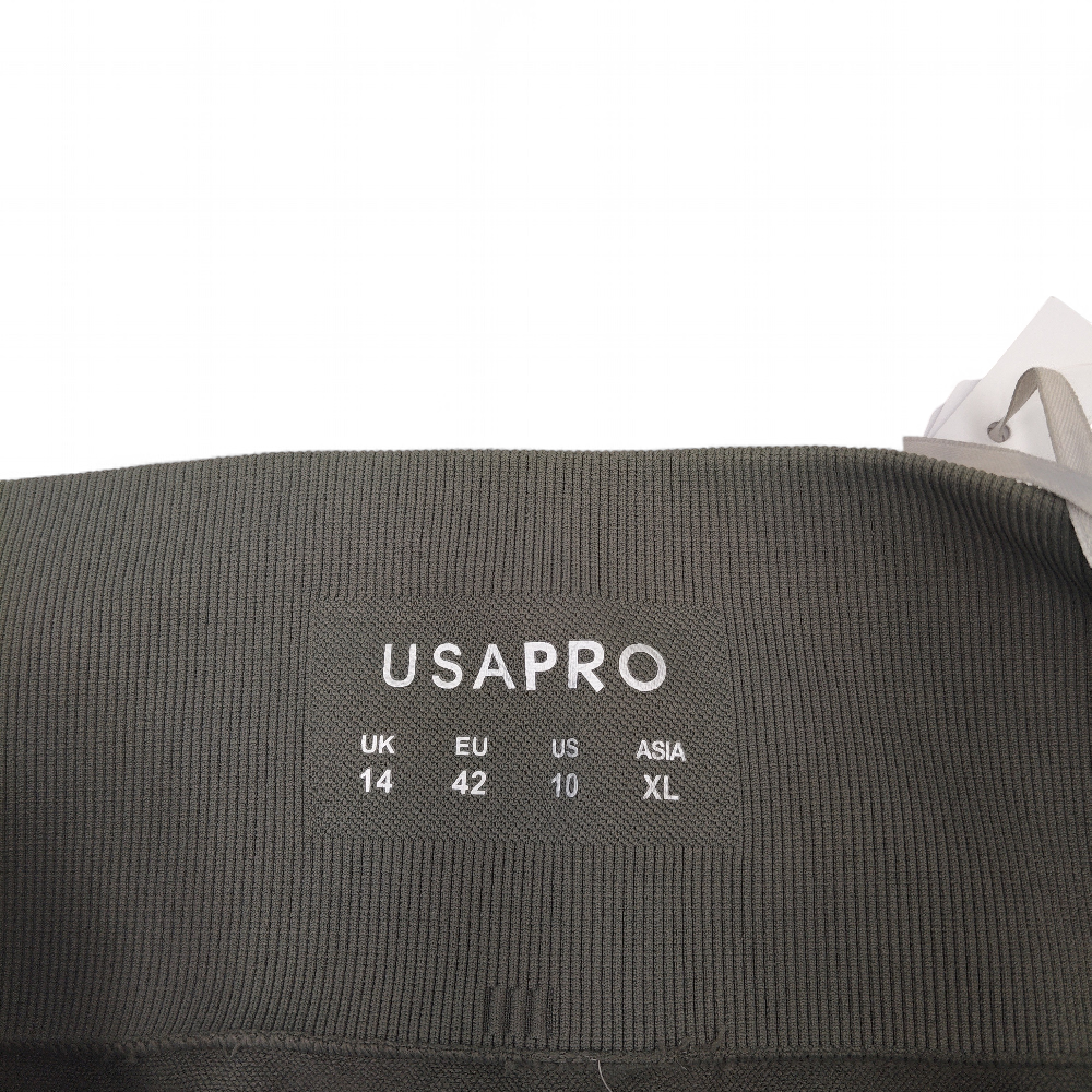 brand image for USA Pro Sports Gym Leggings UK 14 Green Womenswear | Pre-loved