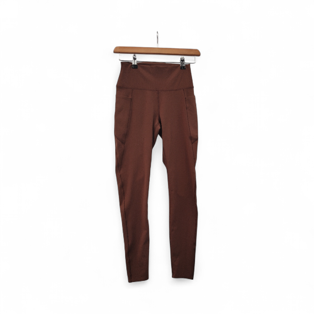 front image for UniQlo Performance Gym Leggings Small Brown Womenswear | Pre-loved
