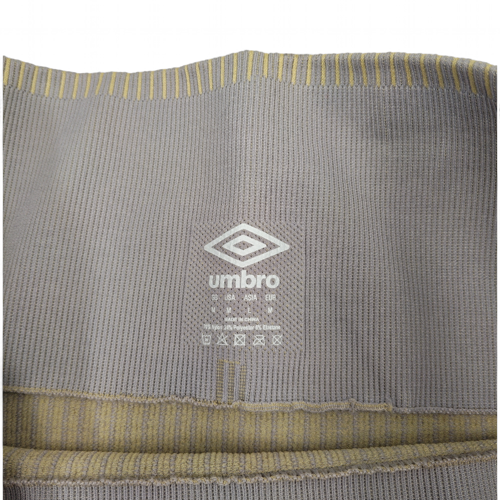 logo image for Umbro Seamless Gym Shorts UK 12 Grey Yellow Womenswear | Pre-loved