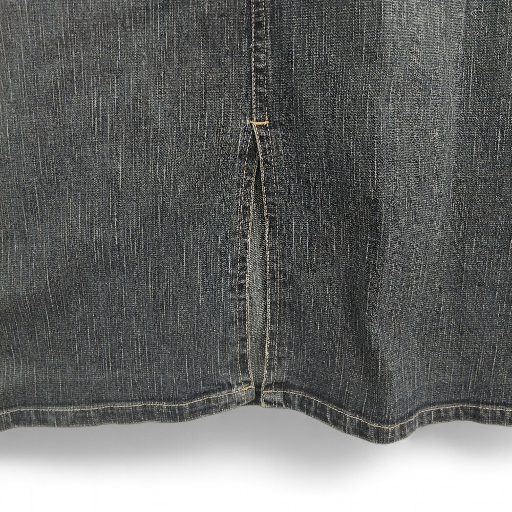 back image for M D L Denim Skirt Dark Blue UK 22 Womenswear | Pre-loved