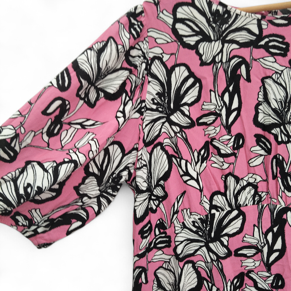 sleeve image for F & F Maxi Dress UK 22 Pink Black Womenswear | Pre-loved