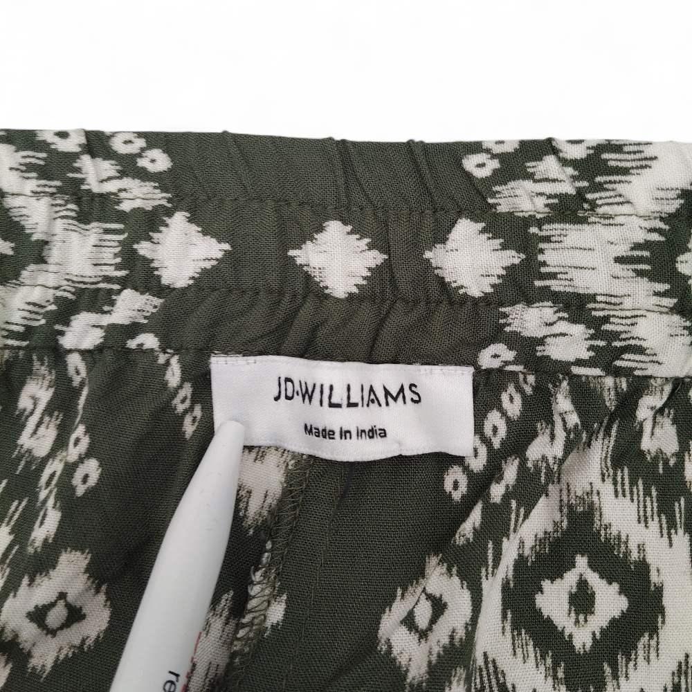 label image for J D Williams Trousers Green UK 24 Wide Leg Womenswear | Pre-loved