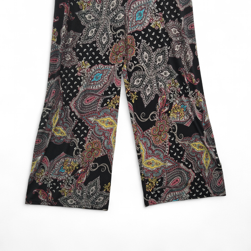 leg image for Paisley Wide Leg Trousers UK 20/22 Multicoloured Womenswear | Pre-loved