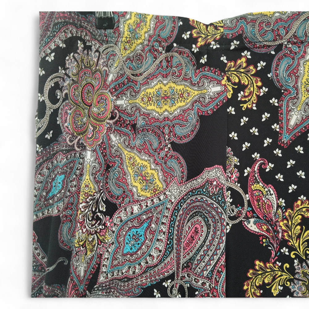 close up pattern image for Paisley Wide Leg Trousers UK 20/22 Multicoloured Womenswear | Pre-loved