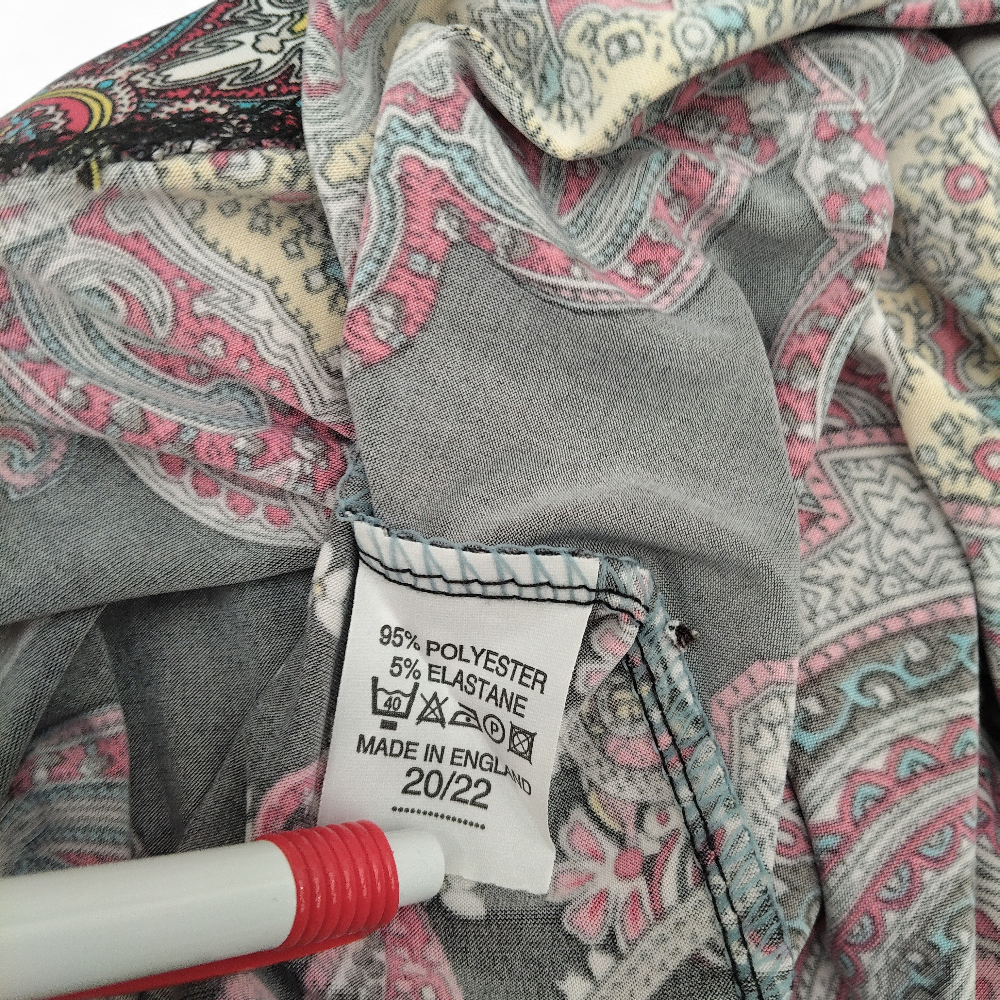 label image for Paisley Wide Leg Trousers UK 20/22 Multicoloured Womenswear | Pre-loved