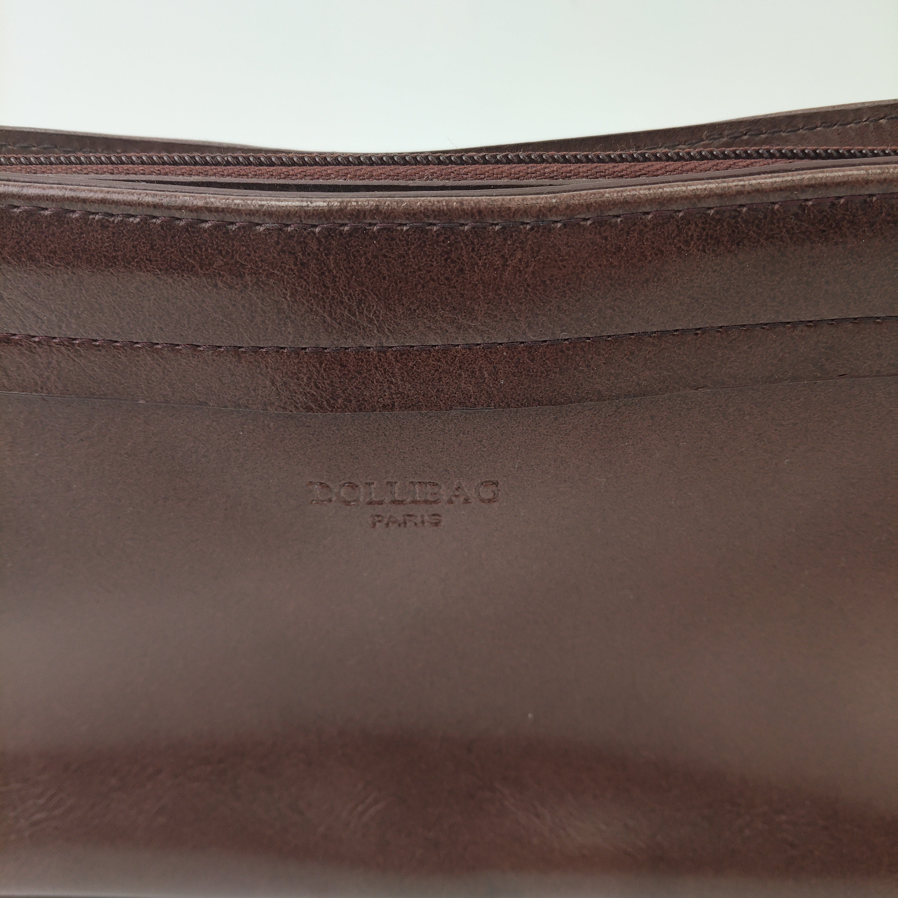 brand image for Dollibag Paris Vintage Handbag Brown Small PVC Womenswear | Pre-loved