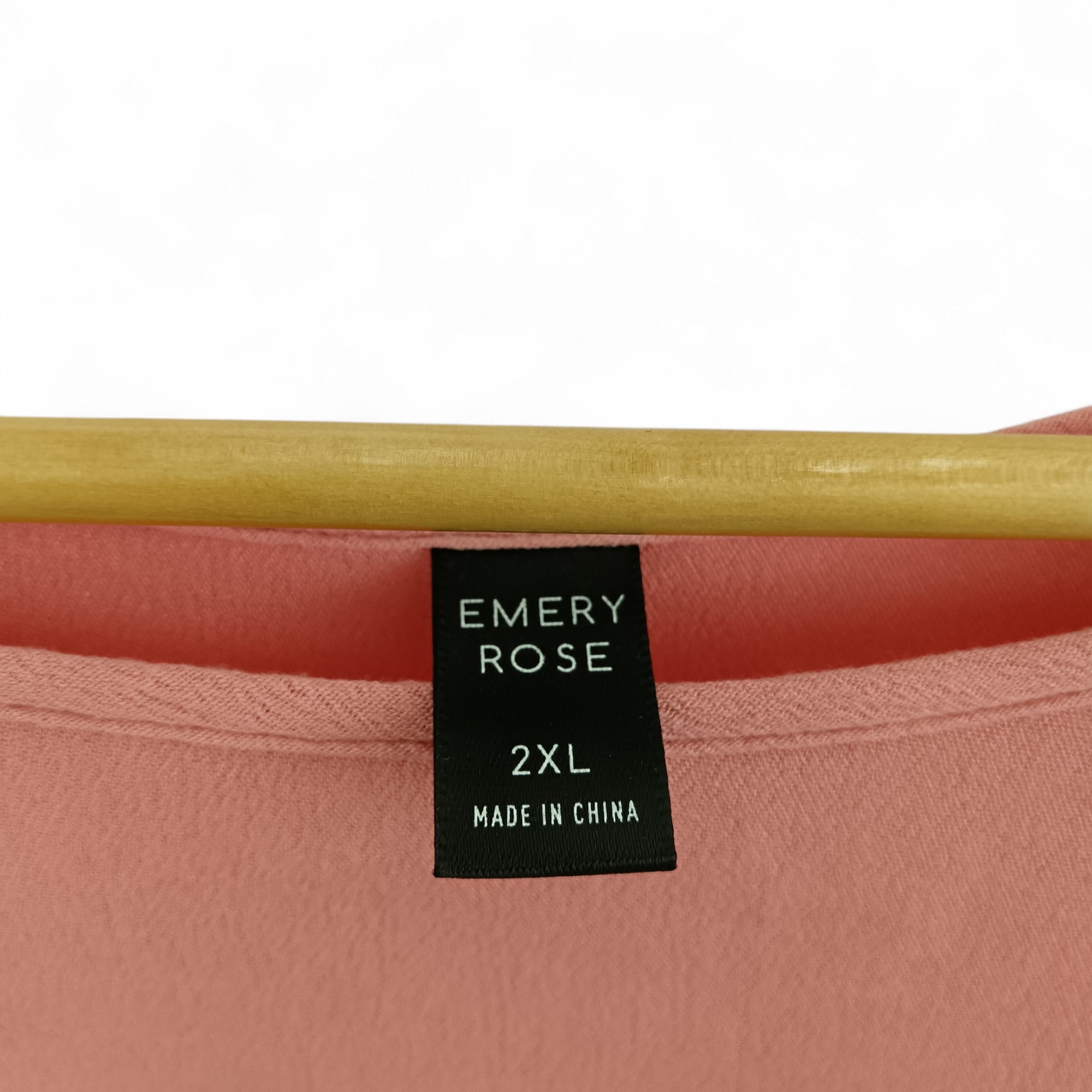 label image for Emery Rose Blouse Top 2XL Pink Lace Trim Womenswear | Pre-loved