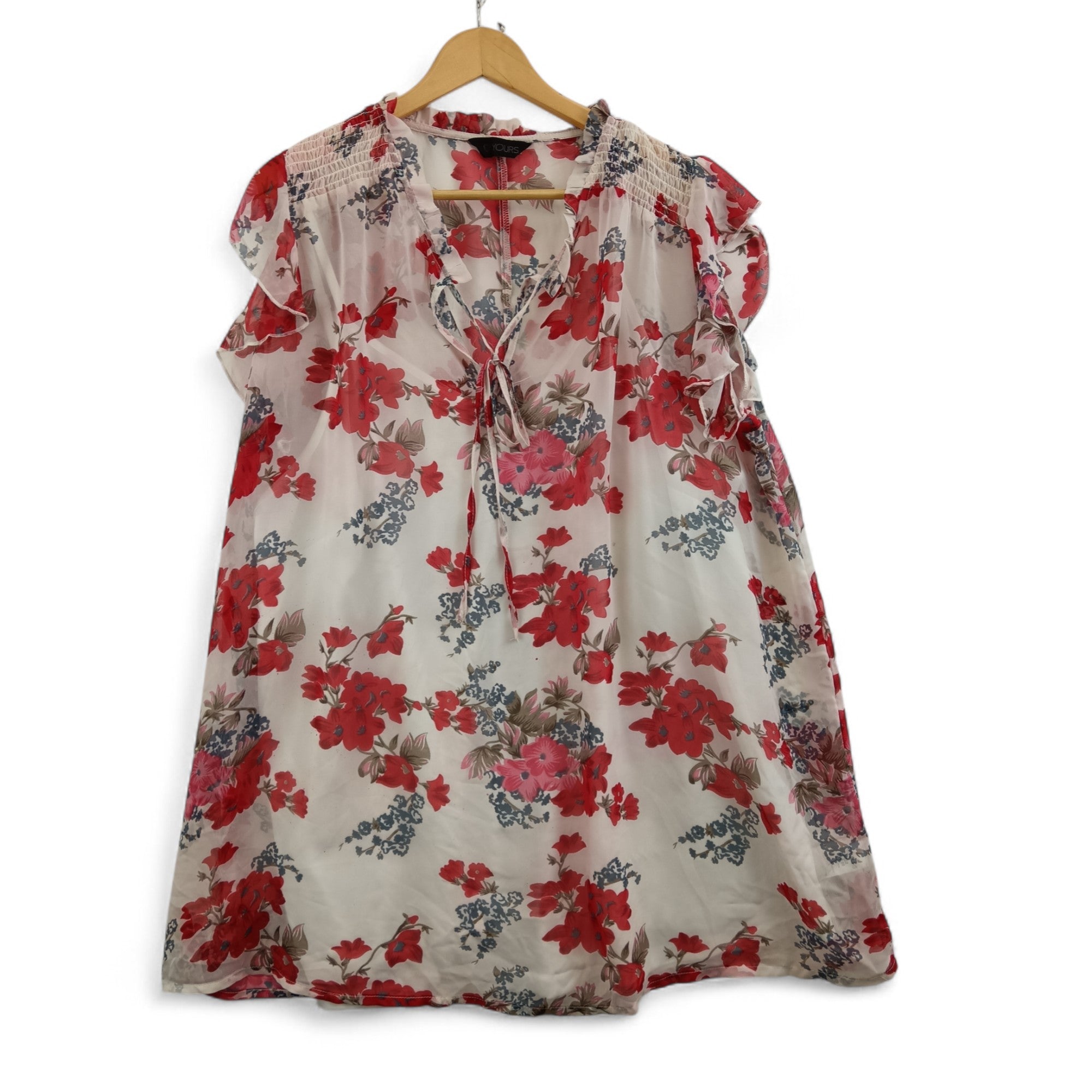 front image for Yours Blouse Top UK 22 Multicoloured Floral Womenswear | Pre-loved