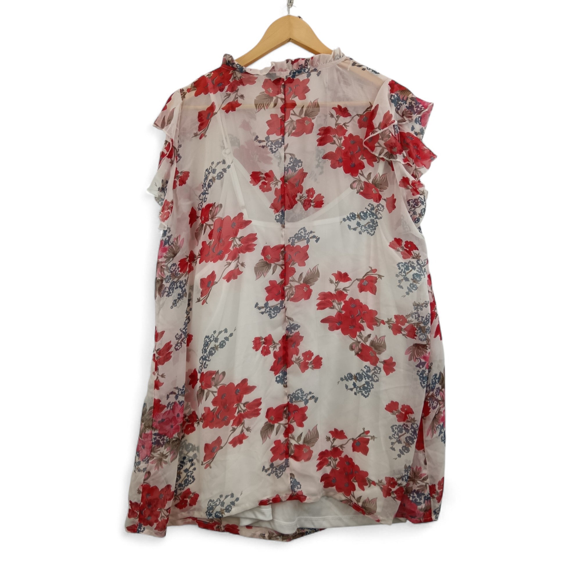 back image for Yours Blouse Top UK 22 Multicoloured Floral Womenswear | Pre-loved