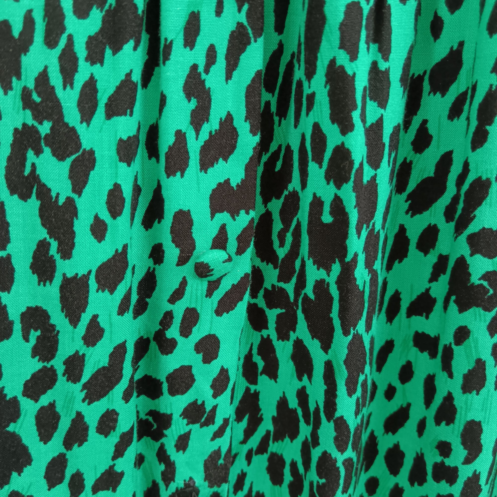 close up image for LTS Maxi Skirt UK 22 Green Animal Print Womenswear | Pre-loved