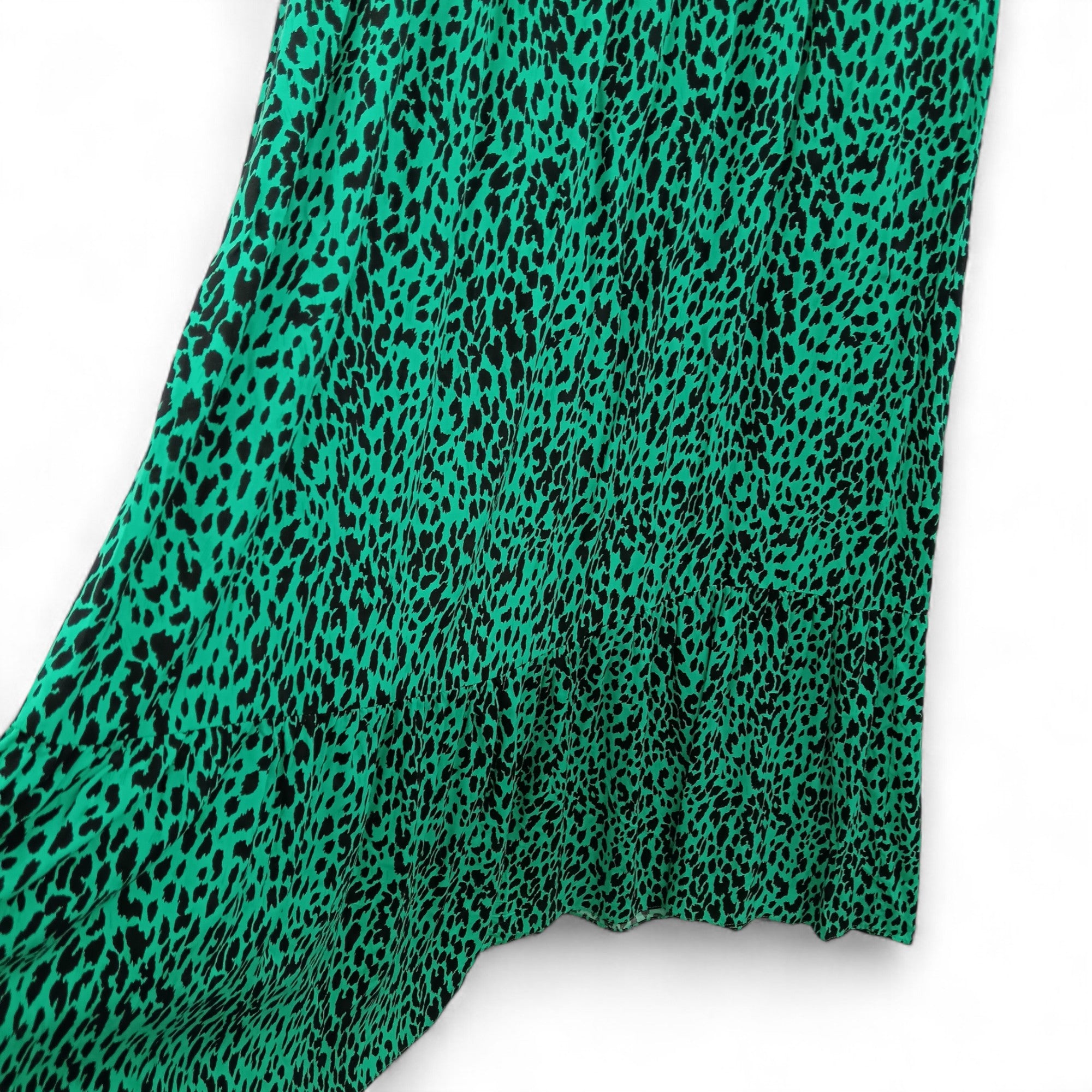 pattern image for LTS Maxi Skirt UK 22 Green Animal Print Womenswear | Pre-loved